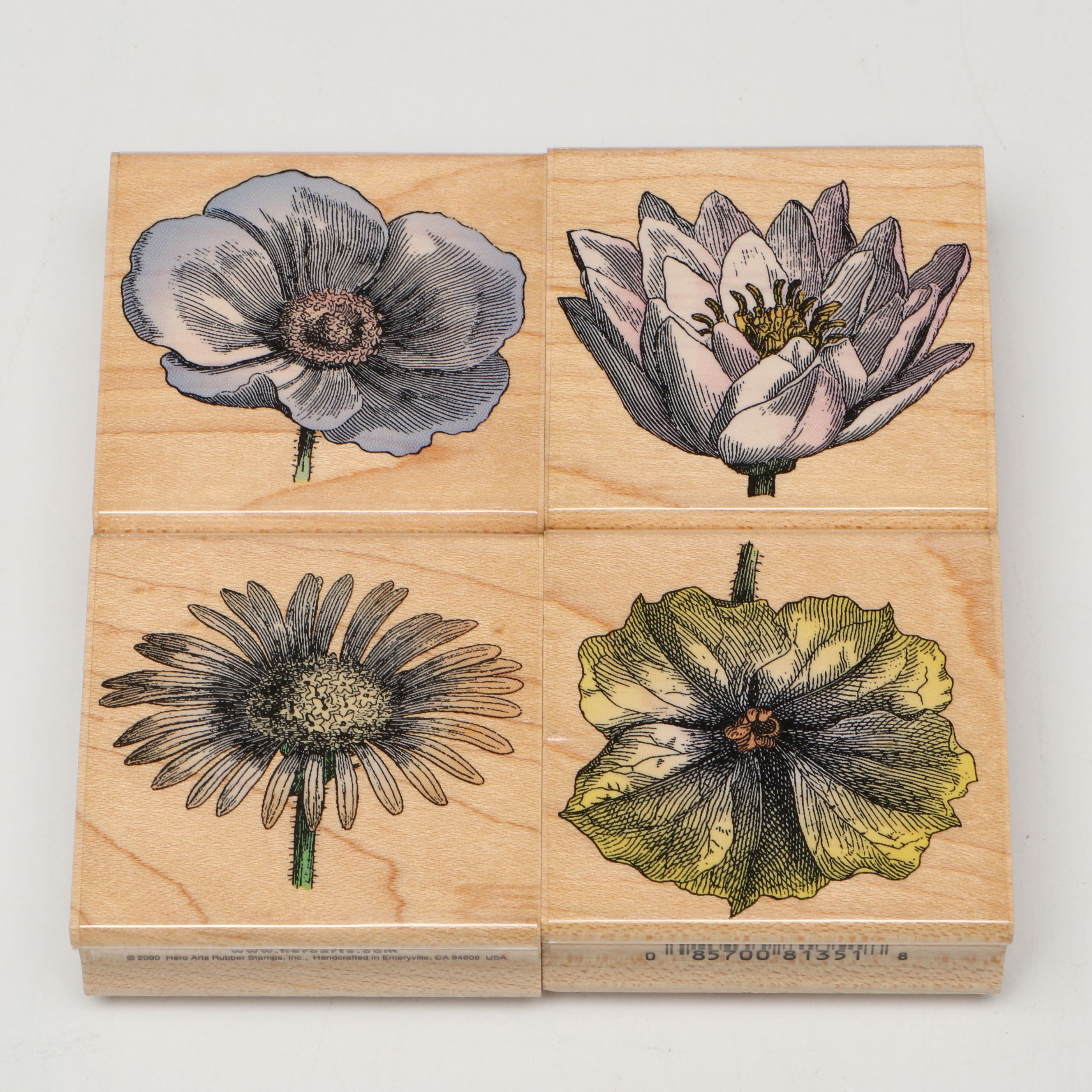 Hero Arts "Poetic Petals" Rubber Stamps with Other Decor