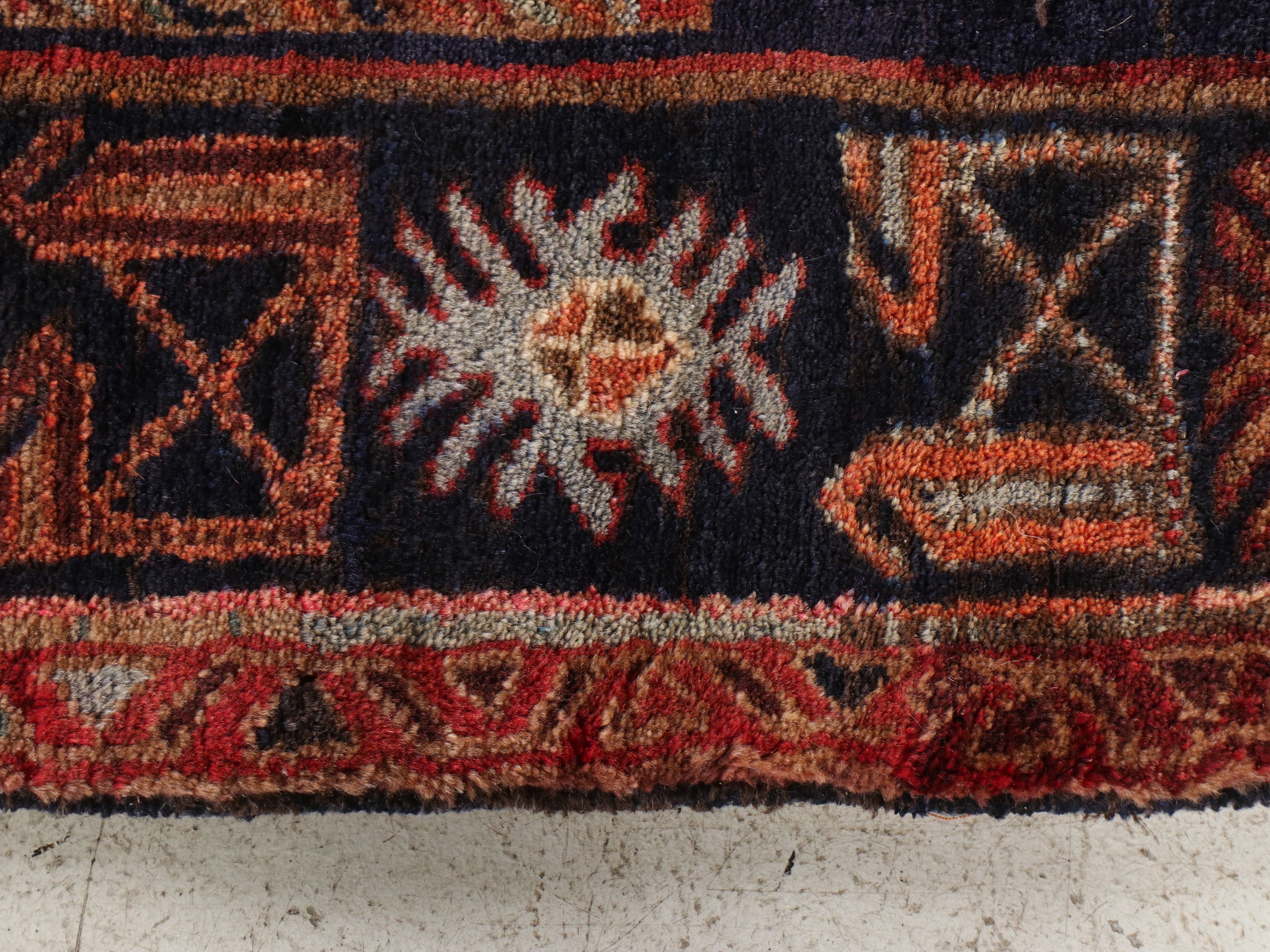 4'2 x 6'8 Hand-Knotted Persian Meshkin Area Rug