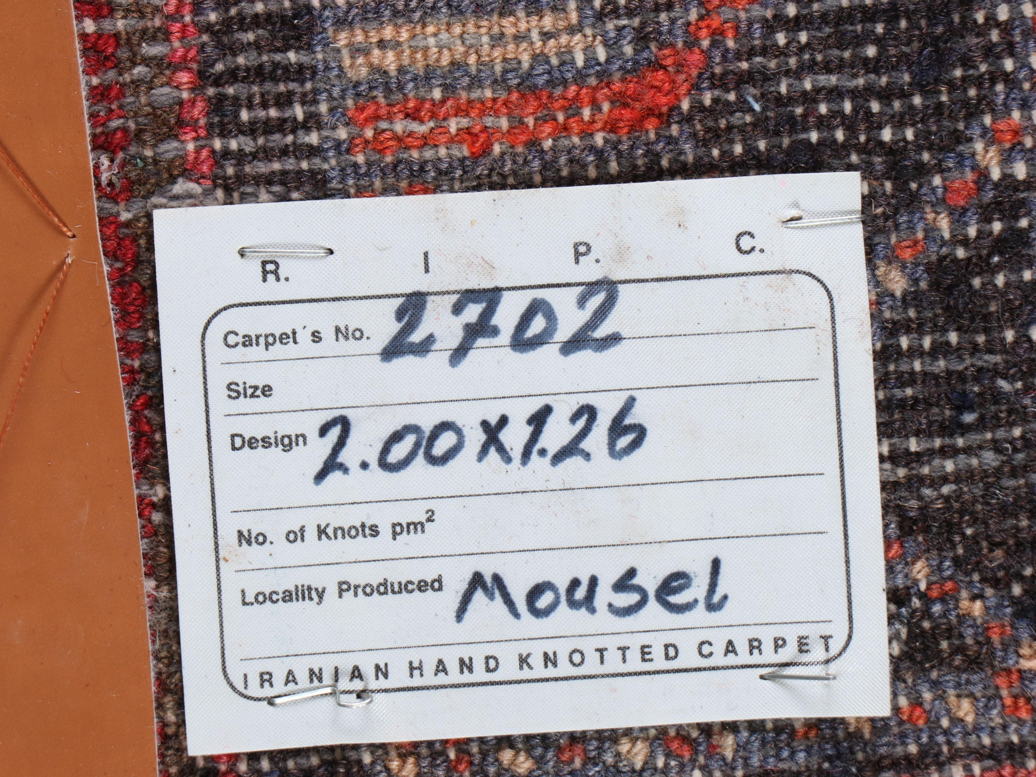 4'2 x 6'8 Hand-Knotted Persian Meshkin Area Rug