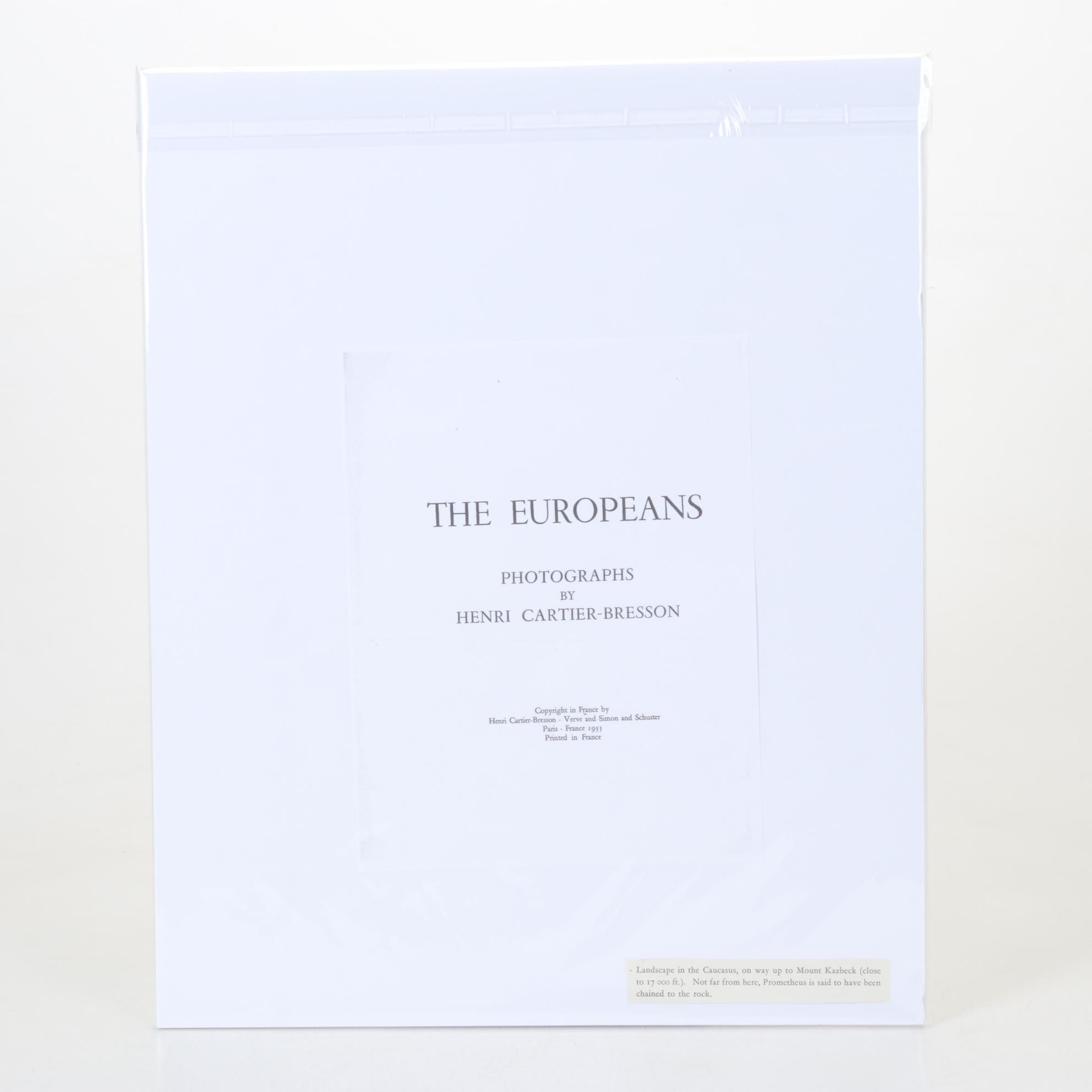 Henri Cartier-Bresson Rotogravure From "The Europeans," 1955