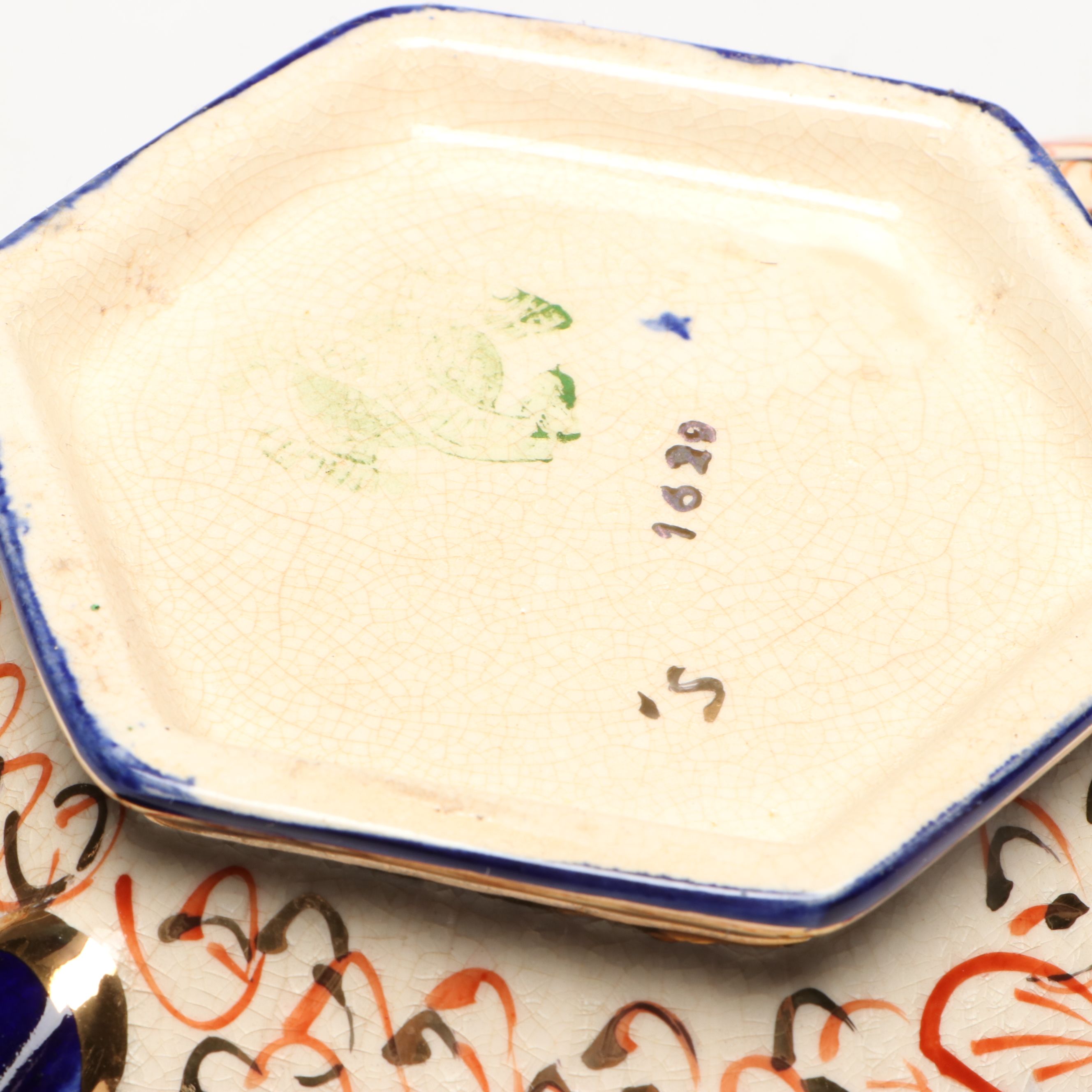 Sudlow's Burslem with Other English Imari Teapots and Tableware