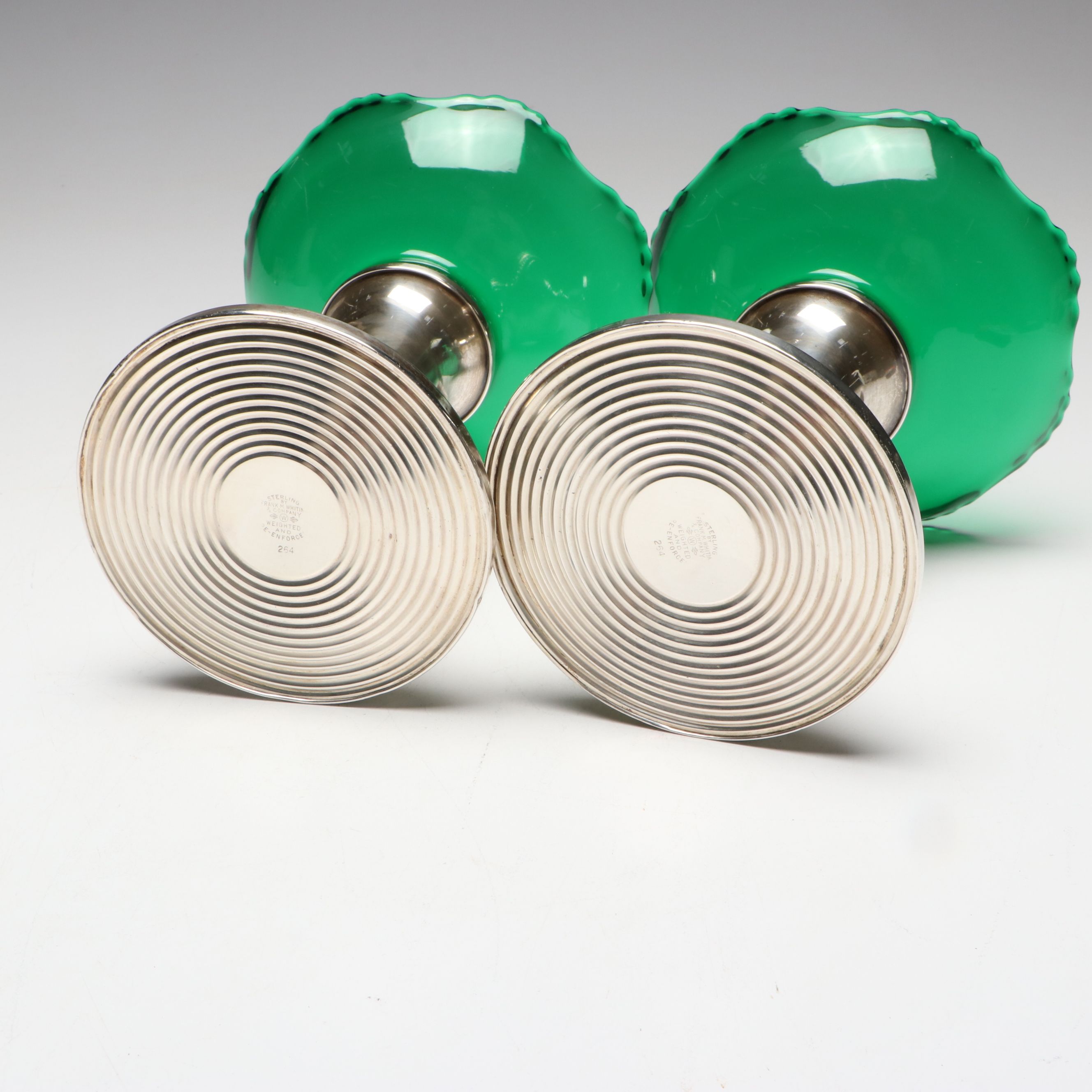 Frank M. Whiting Sterling Based Compotes, Mid-20th Century