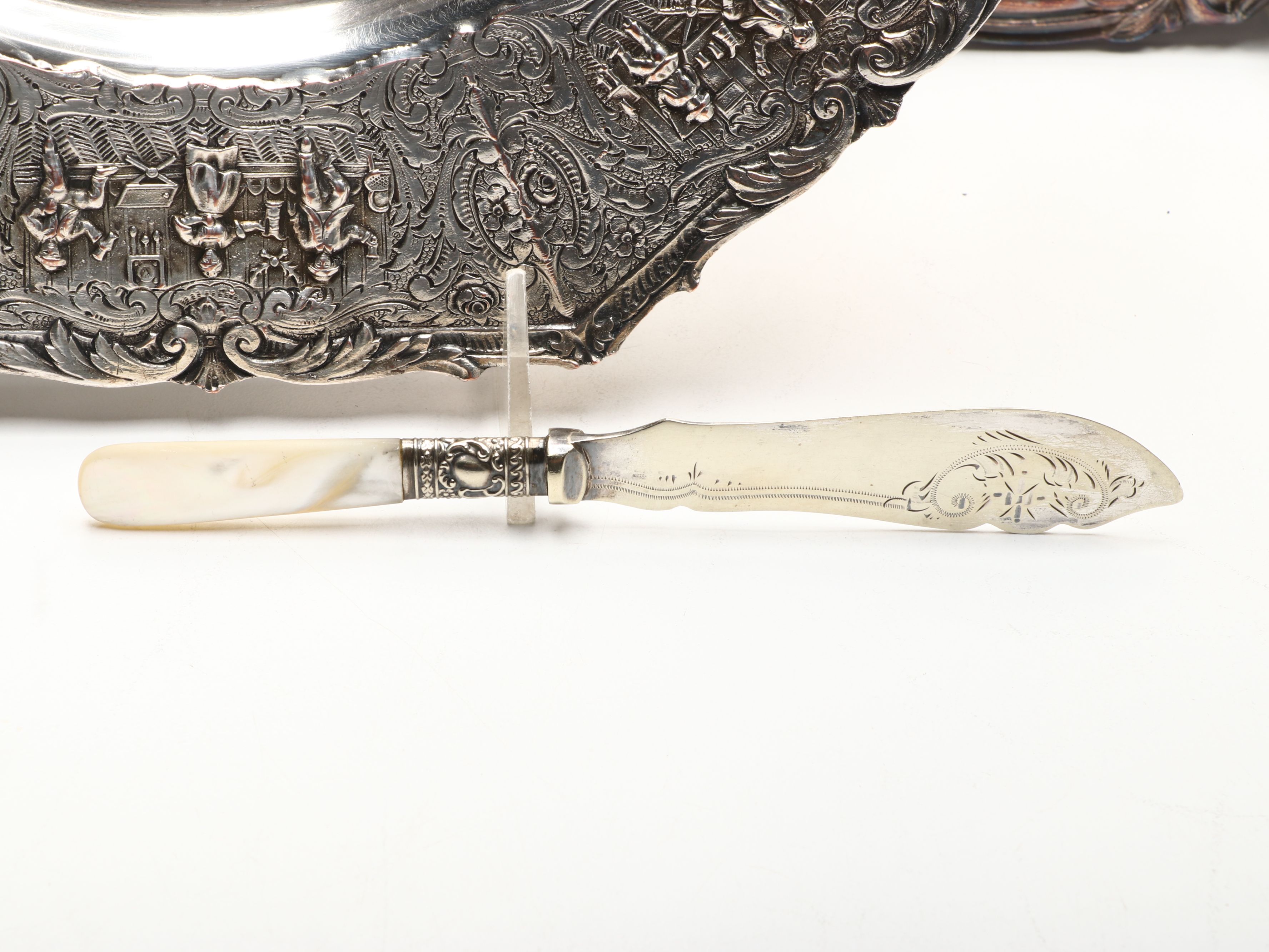 Derby Footed Butter Keeper and More Silver Plate Serveware