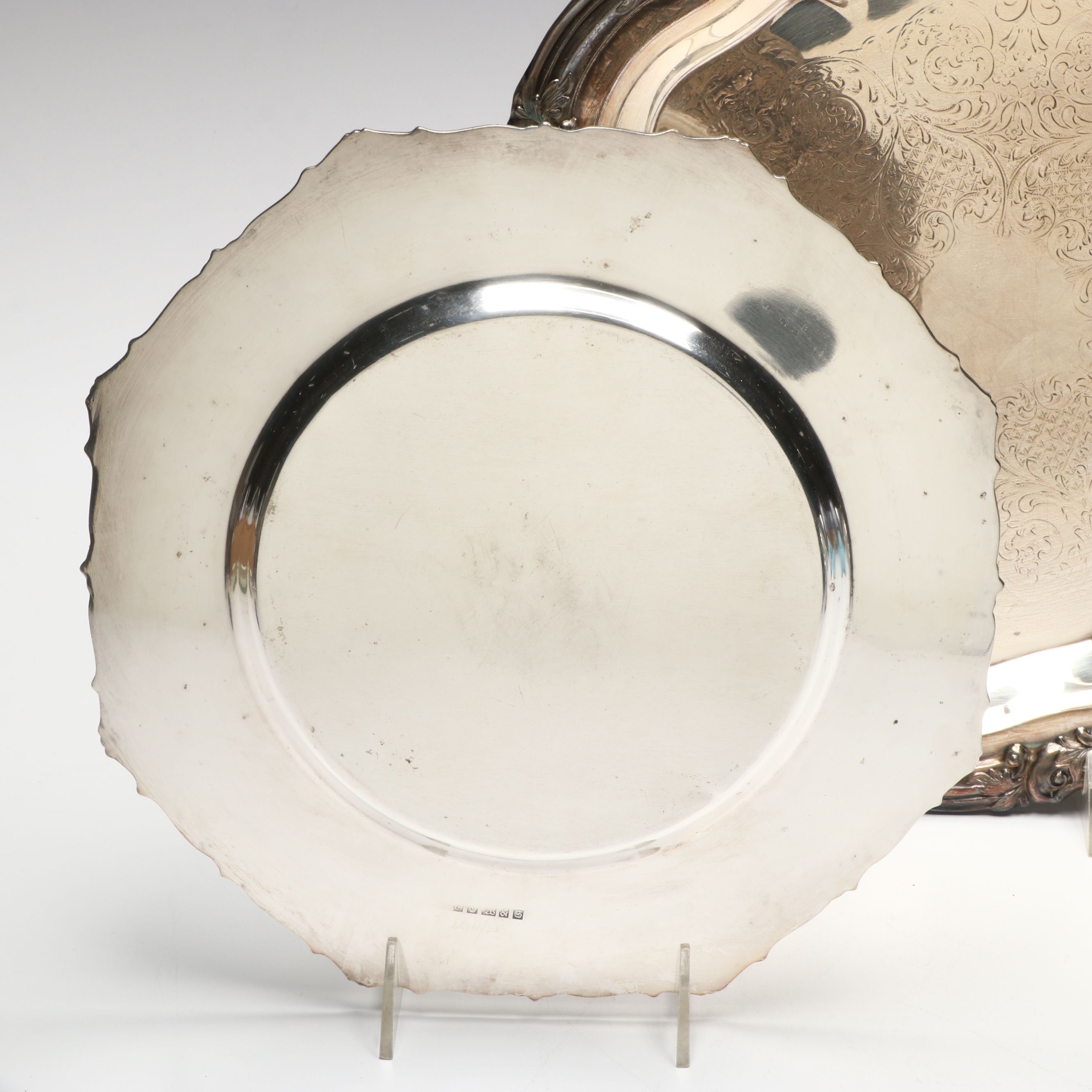 Derby Footed Butter Keeper and More Silver Plate Serveware