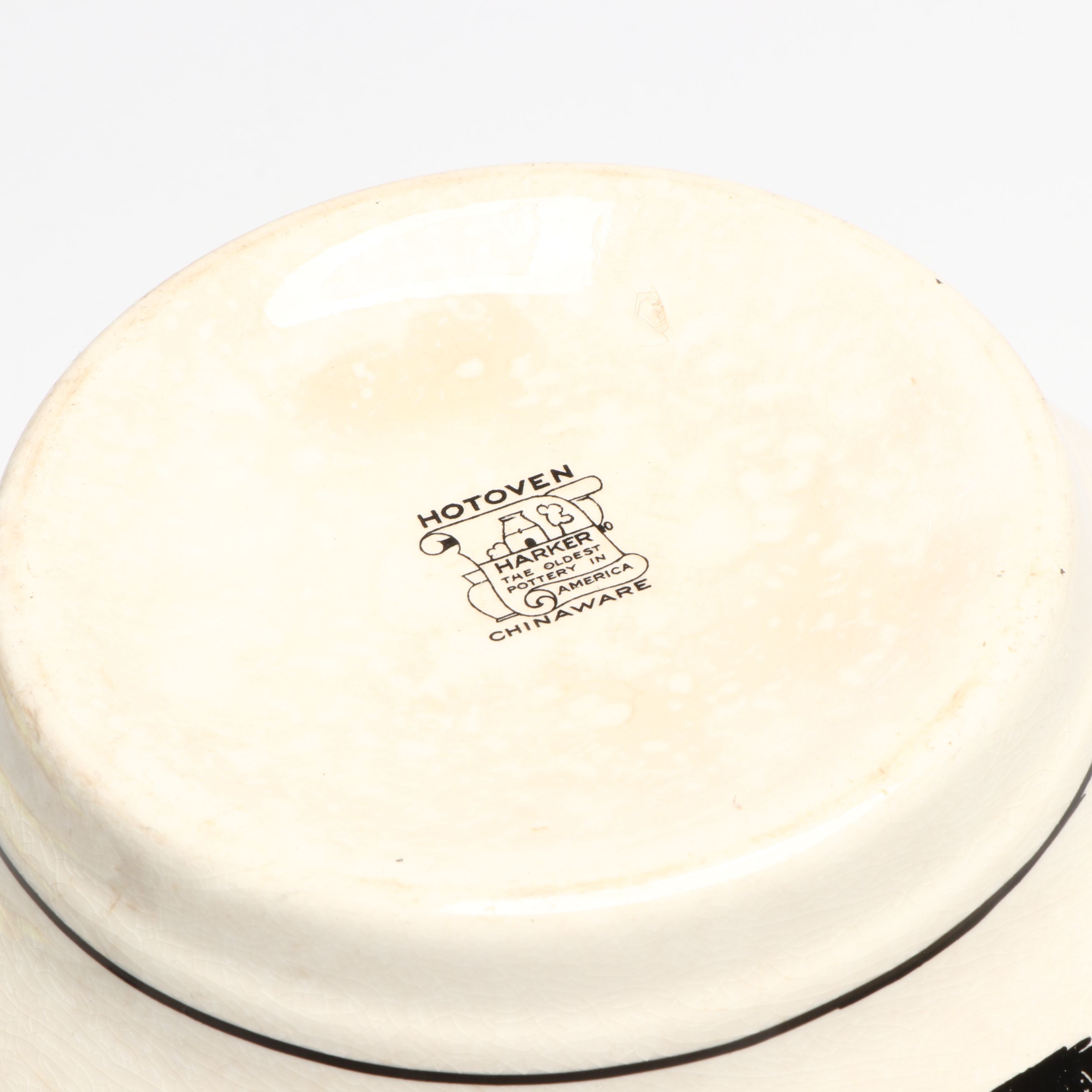 Harker Pottery "Colonial Lady" Bowl with Stoneware Bean Pots and More