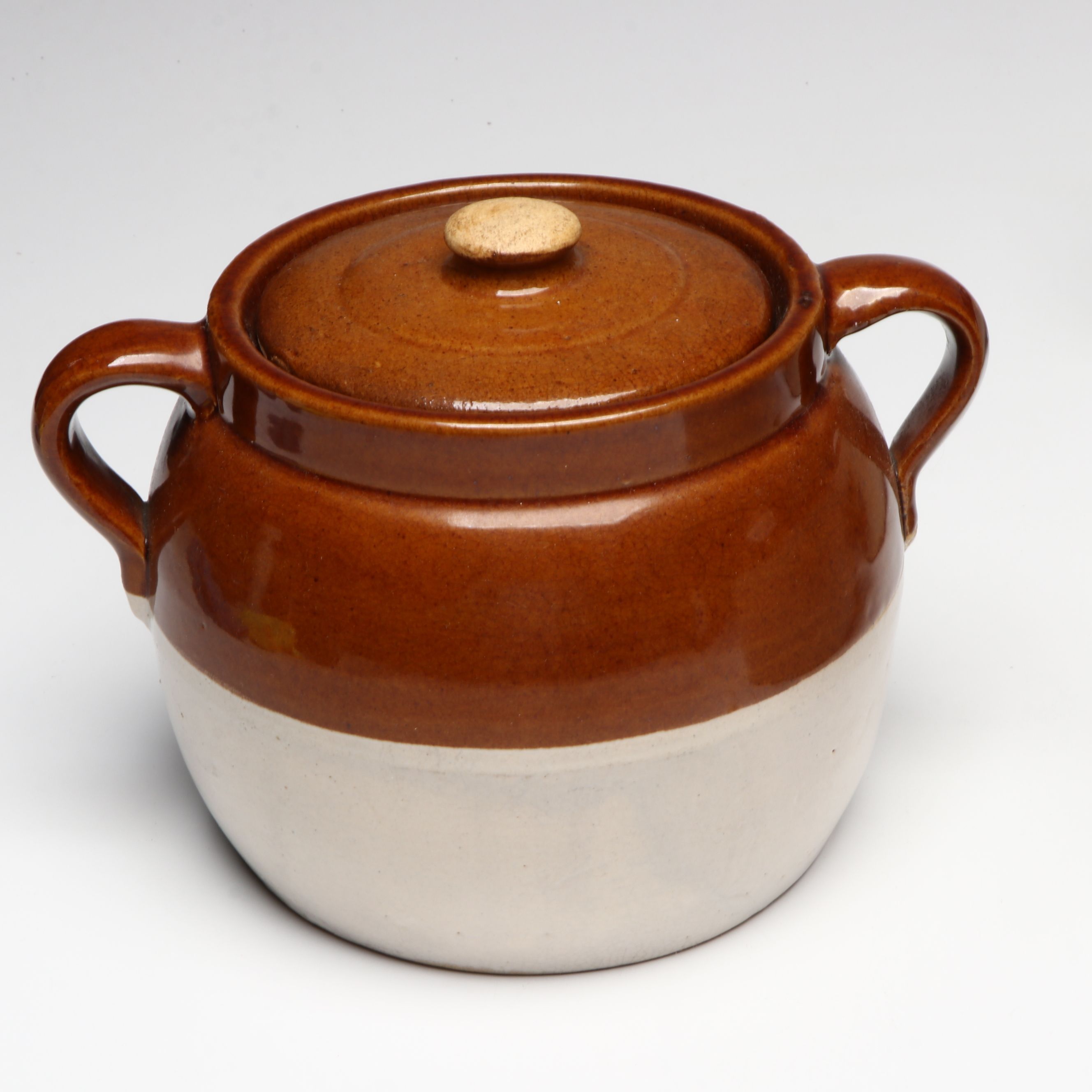 Harker Pottery "Colonial Lady" Bowl with Stoneware Bean Pots and More