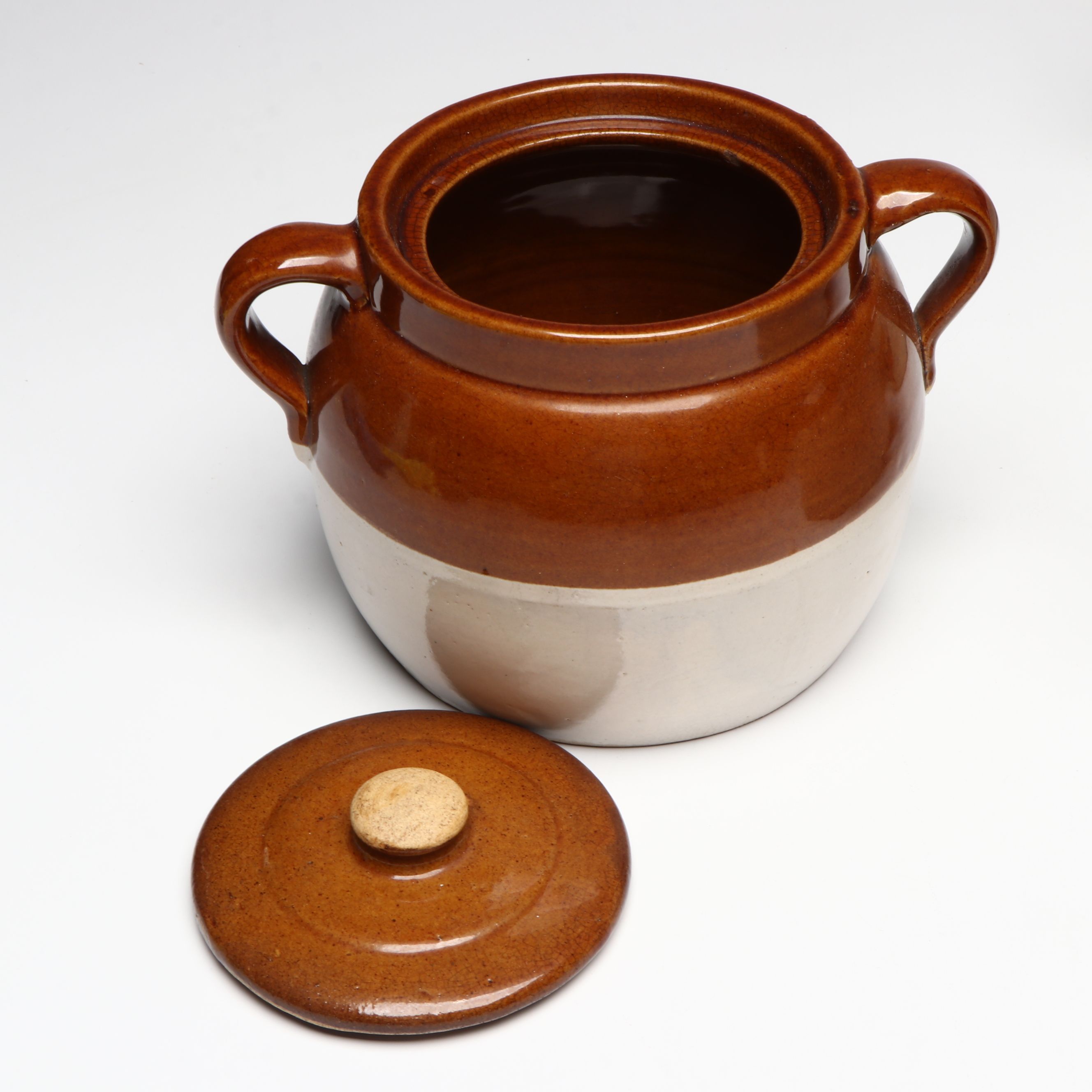 Harker Pottery "Colonial Lady" Bowl with Stoneware Bean Pots and More