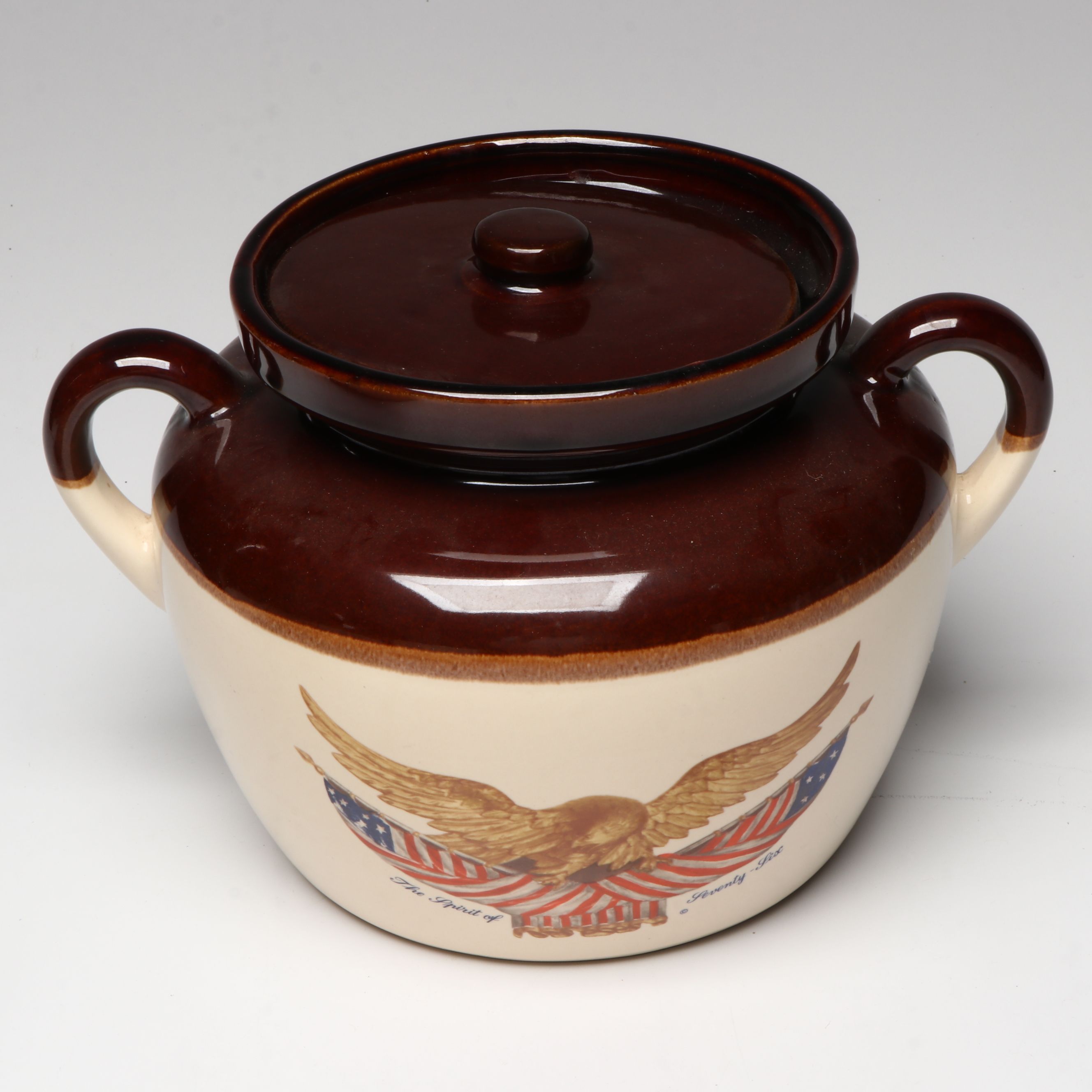 Harker Pottery "Colonial Lady" Bowl with Stoneware Bean Pots and More