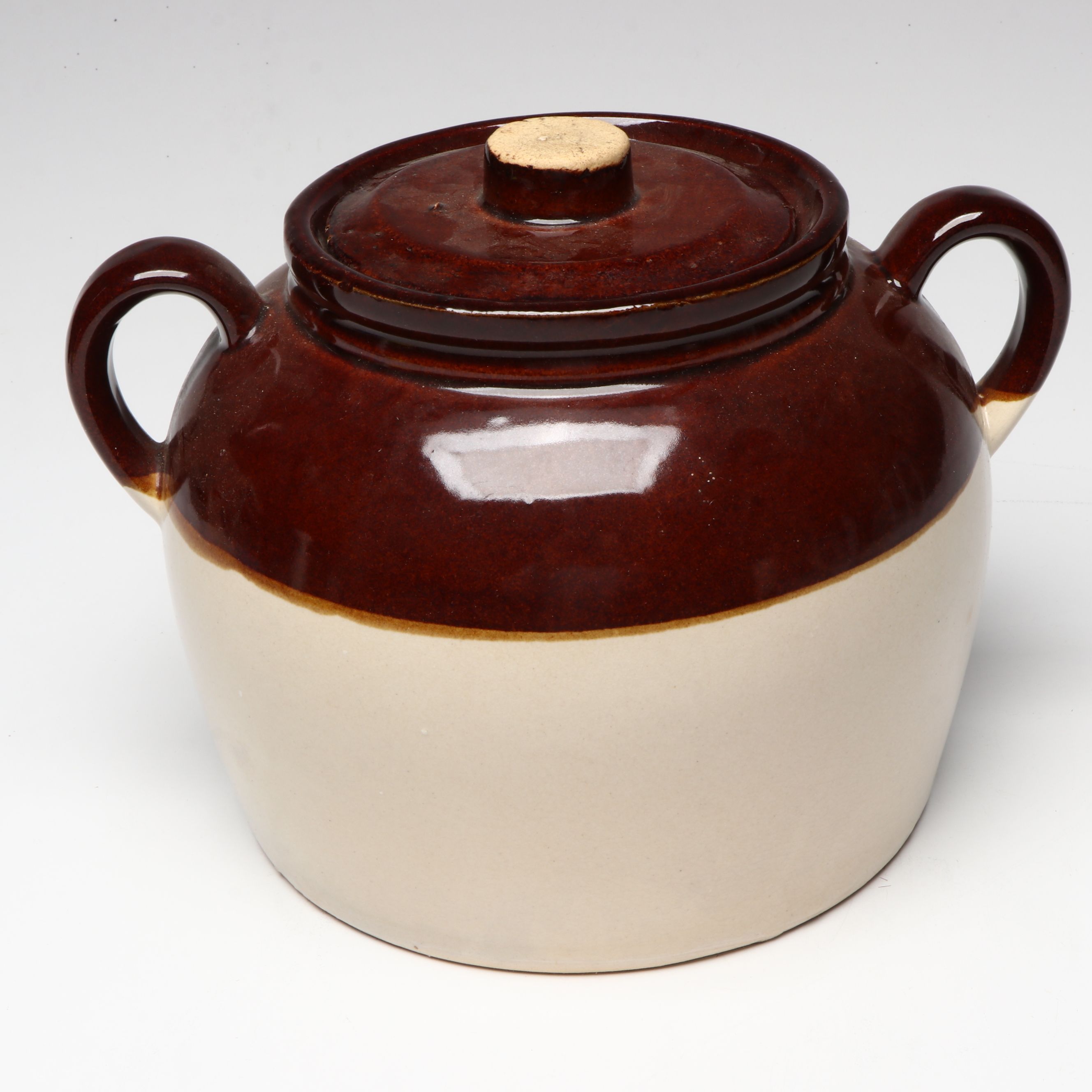 Harker Pottery "Colonial Lady" Bowl with Stoneware Bean Pots and More