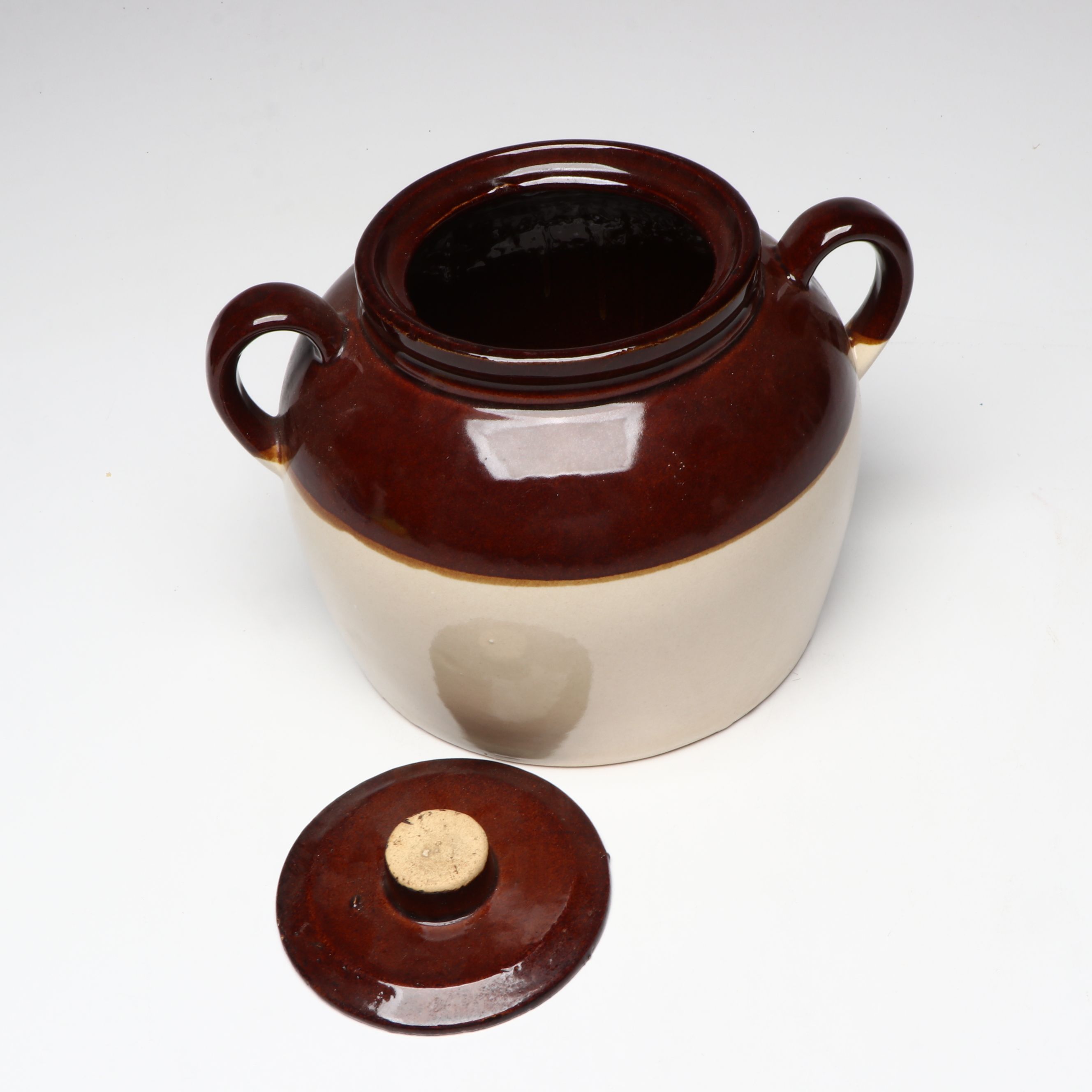 Harker Pottery "Colonial Lady" Bowl with Stoneware Bean Pots and More