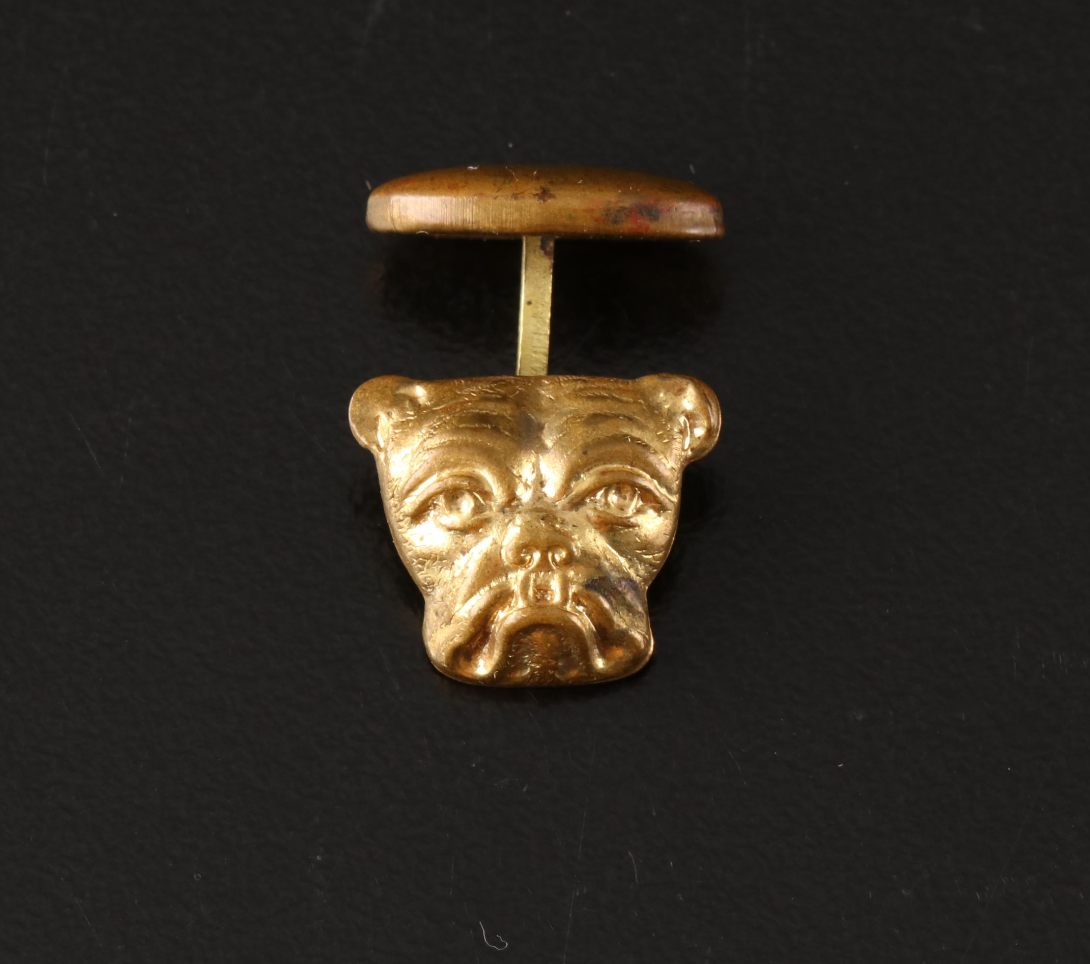 Pair of Victorian Brass Bulldog Cufflinks