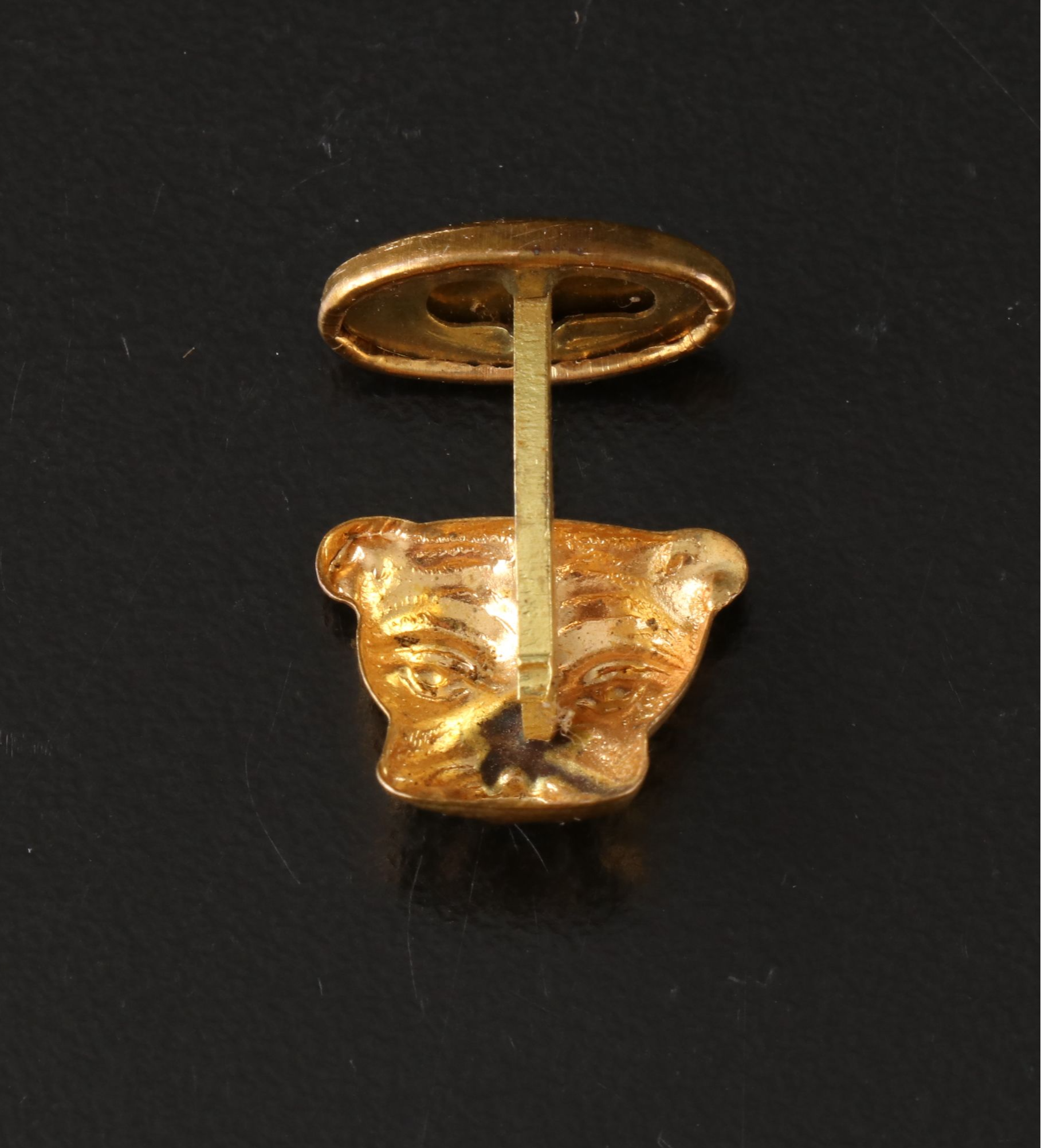 Pair of Victorian Brass Bulldog Cufflinks