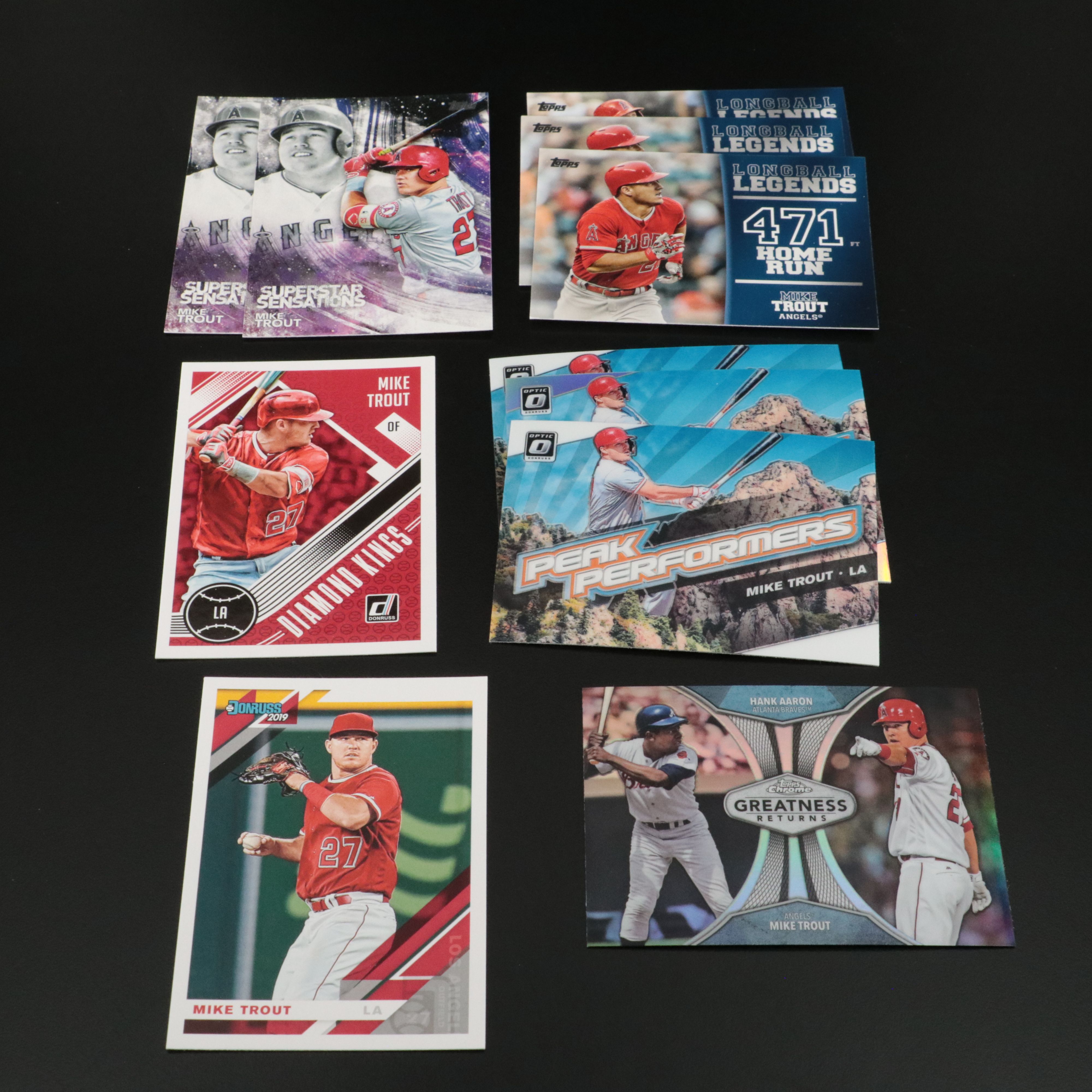 Mike Trout Baseball Cards with Inserts and More, 2010s-2020s