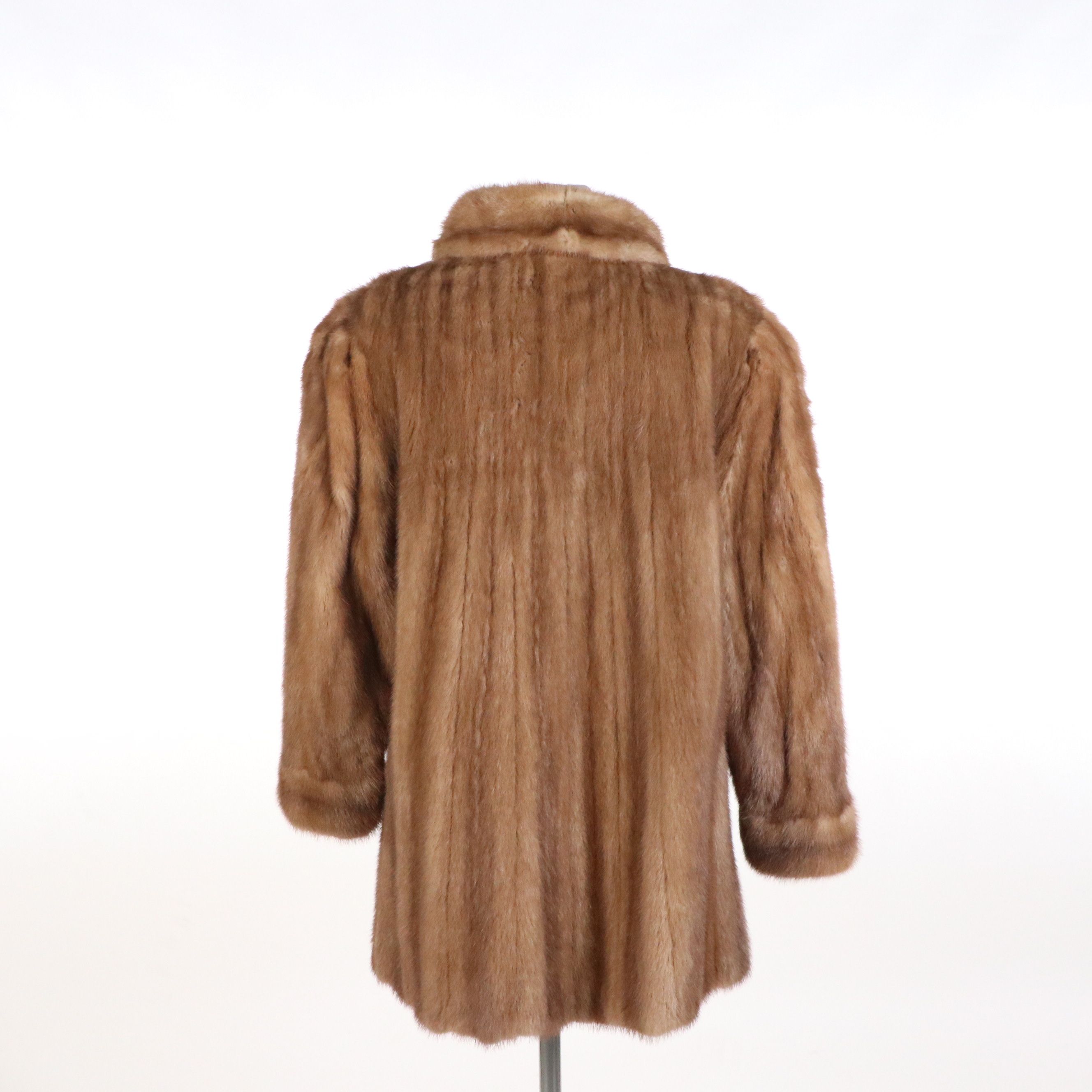 Collared Mink Fur Coat from R.K. Furs Inc.