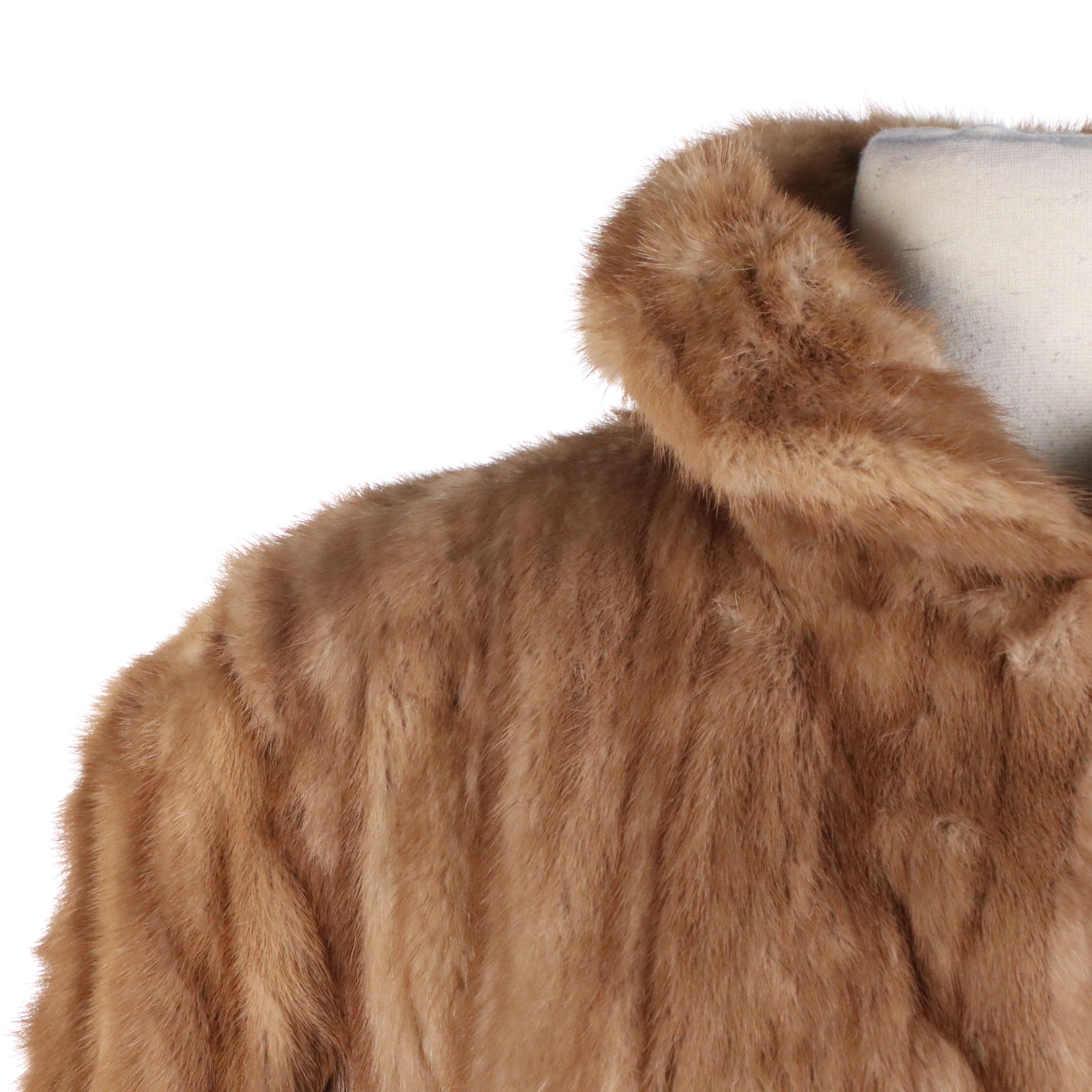 Collared Mink Fur Coat from R.K. Furs Inc.