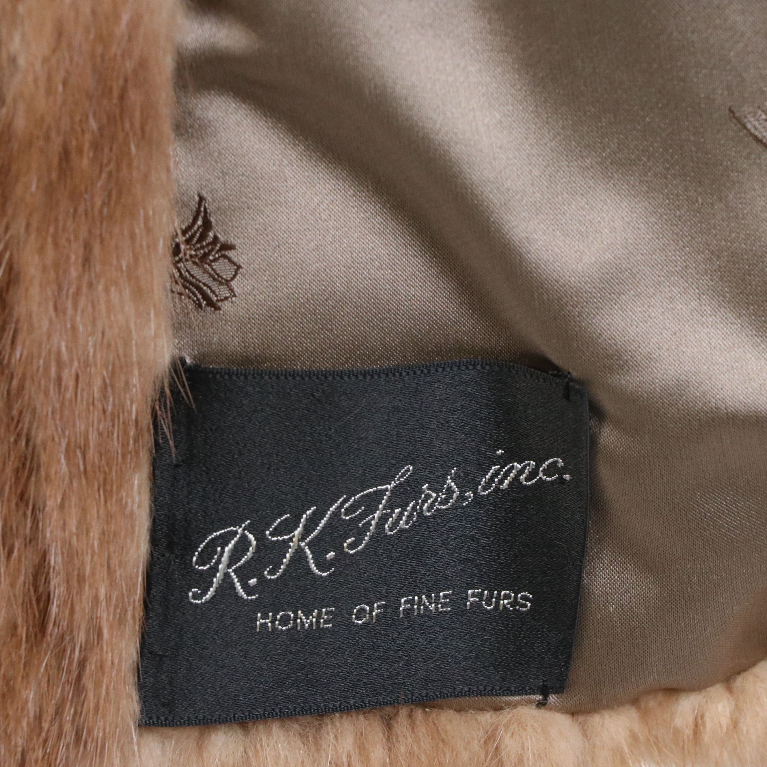 Collared Mink Fur Coat from R.K. Furs Inc.