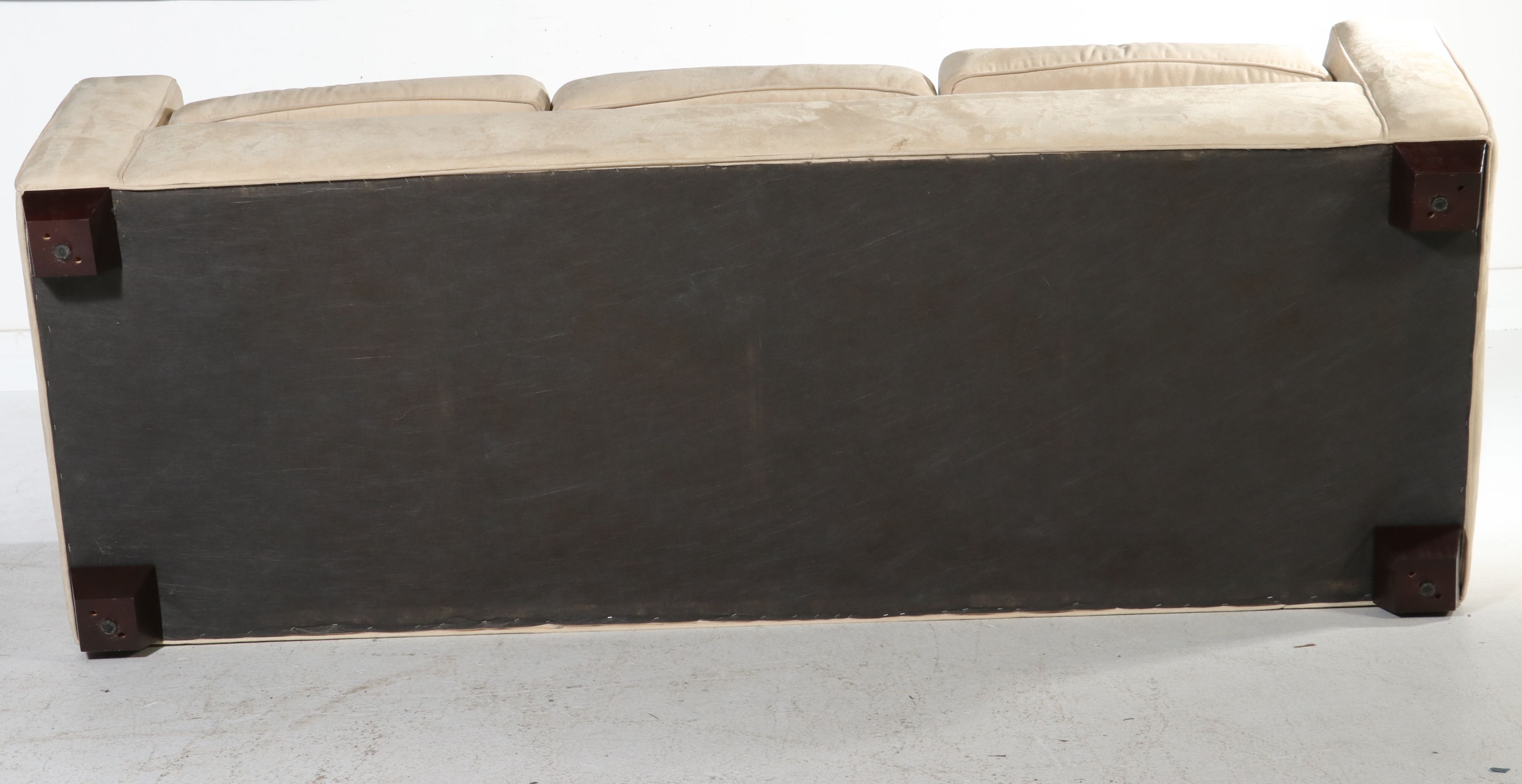 Rowe Furniture Contemporary Microsuede Three-Seat Sofa, 21st Century