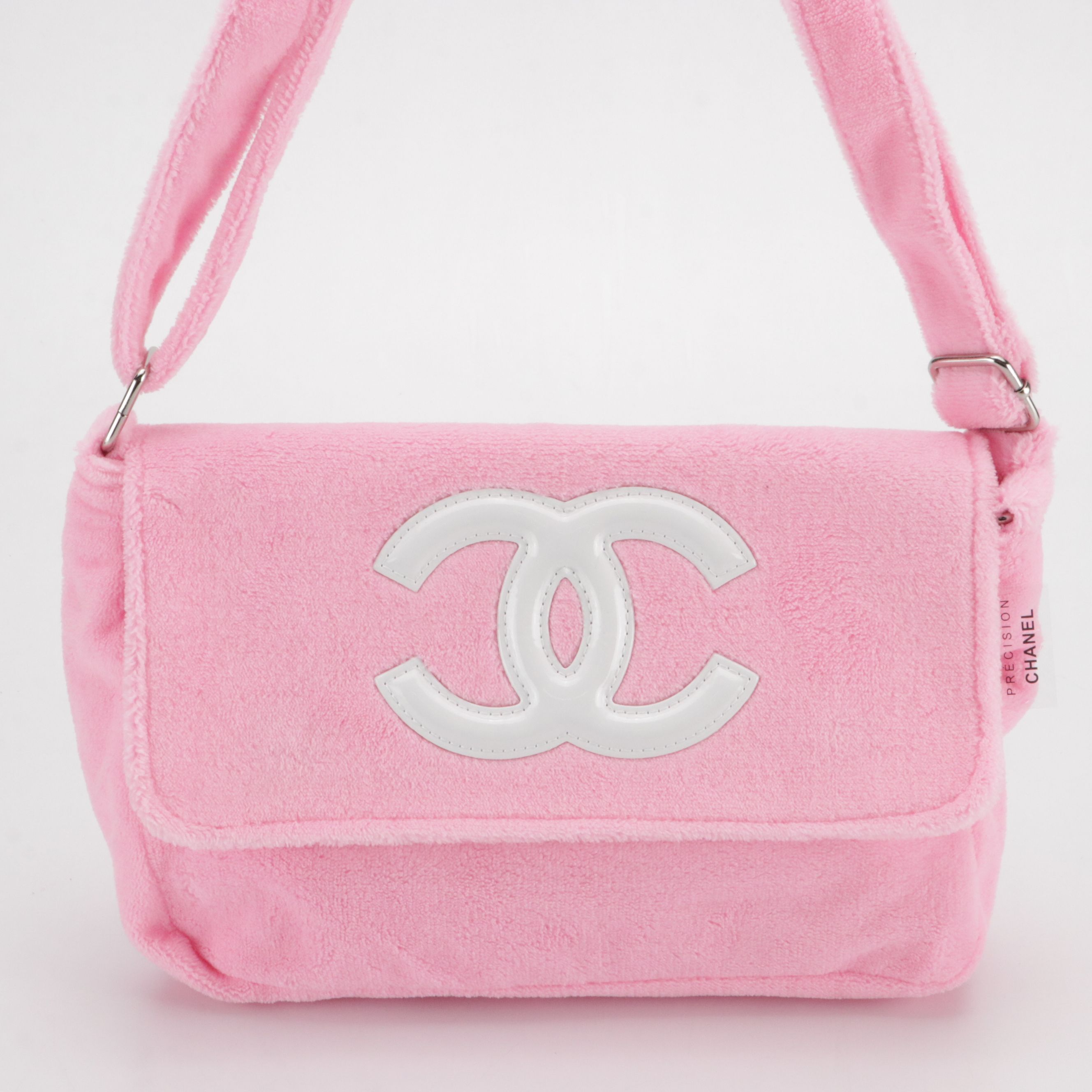 Chanel Makeup Précision Promotional CC Front Flap Crossbody Bag in Fuzzy Pink