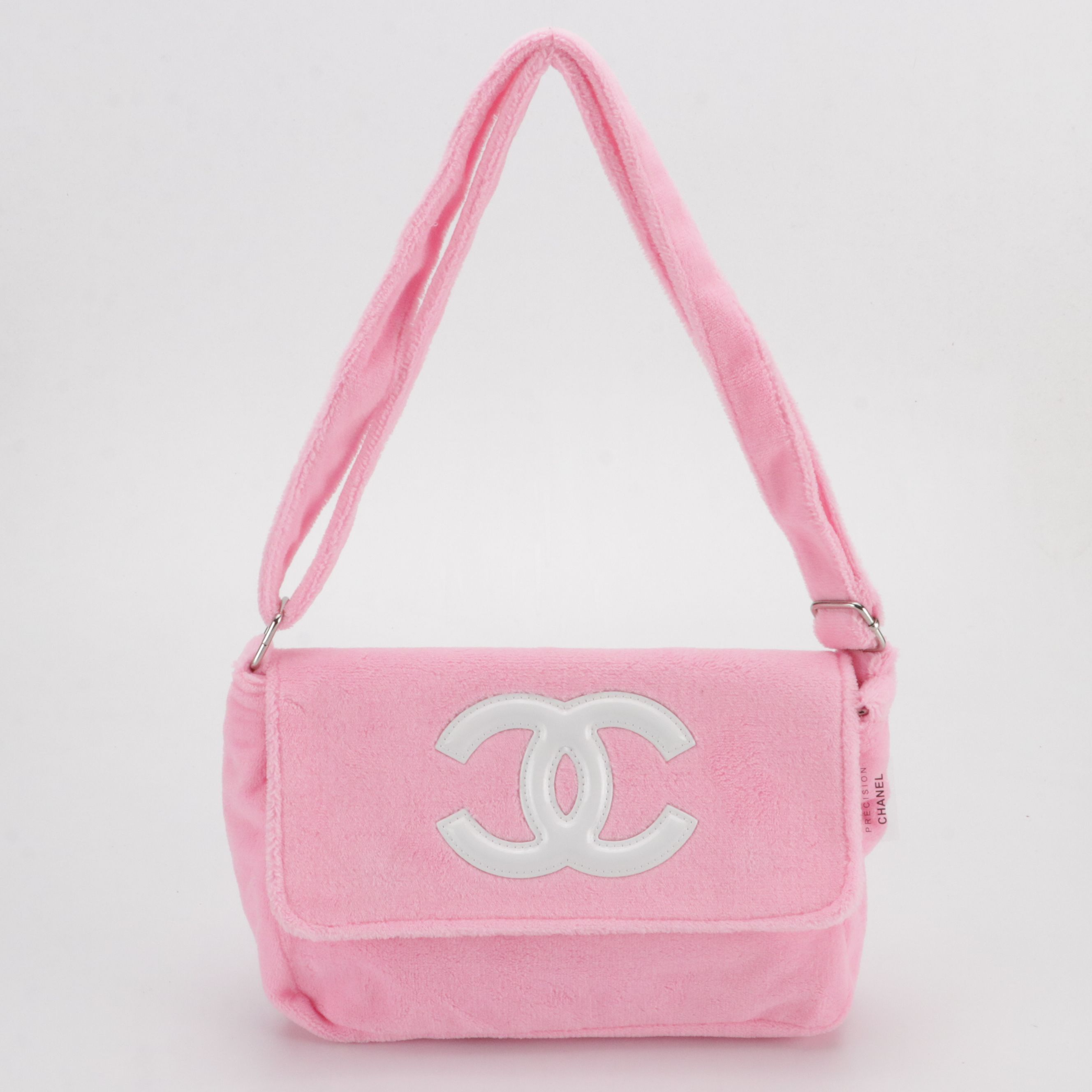 Chanel Makeup Précision Promotional CC Front Flap Crossbody Bag in Fuzzy Pink