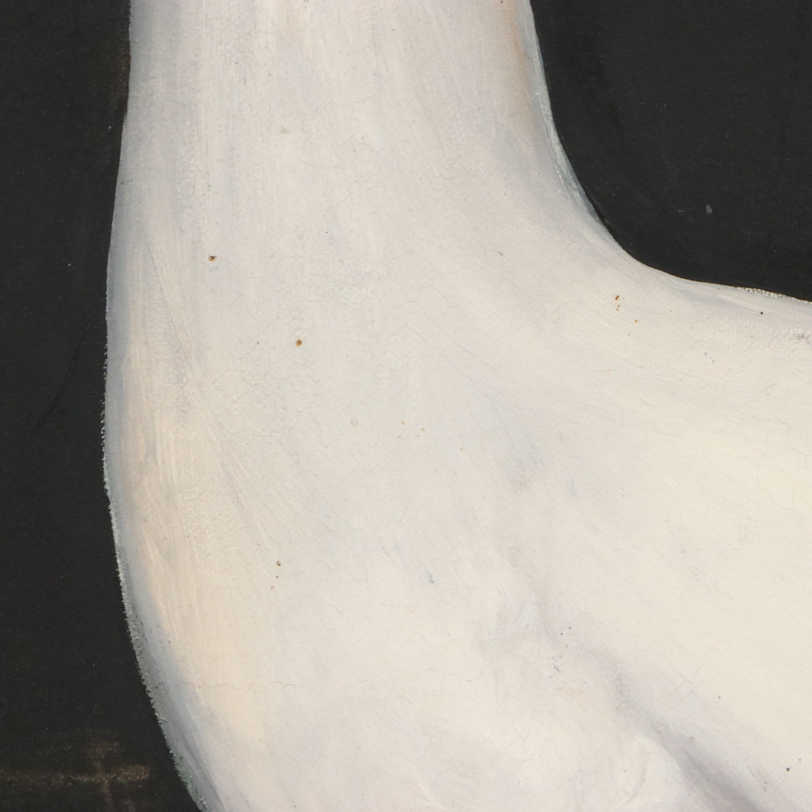 Janie Brent Oil Painting of Geese, 1980