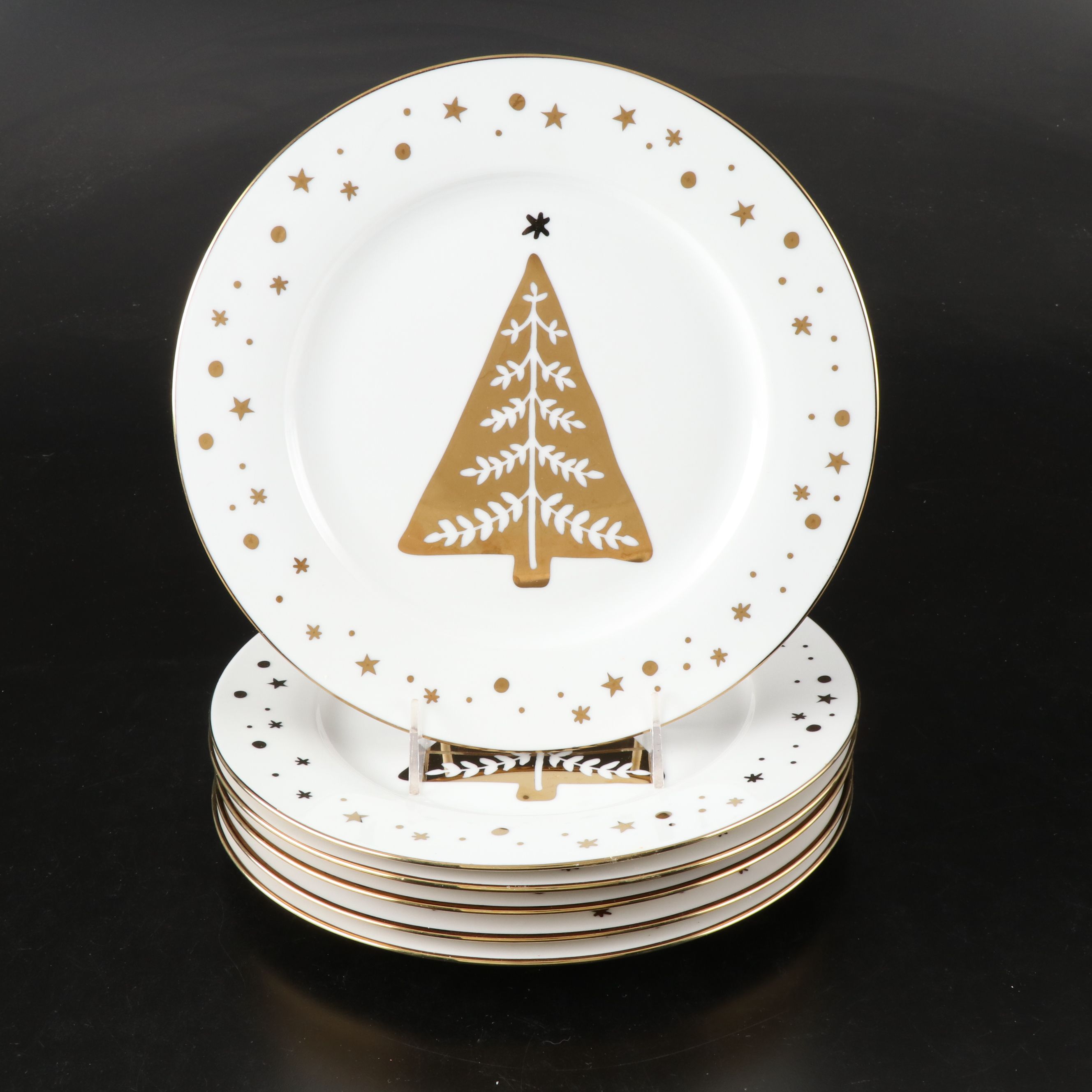 St. Nicholas Square "Shine Bright" Seasonal Ceramic Dinner Plates with More