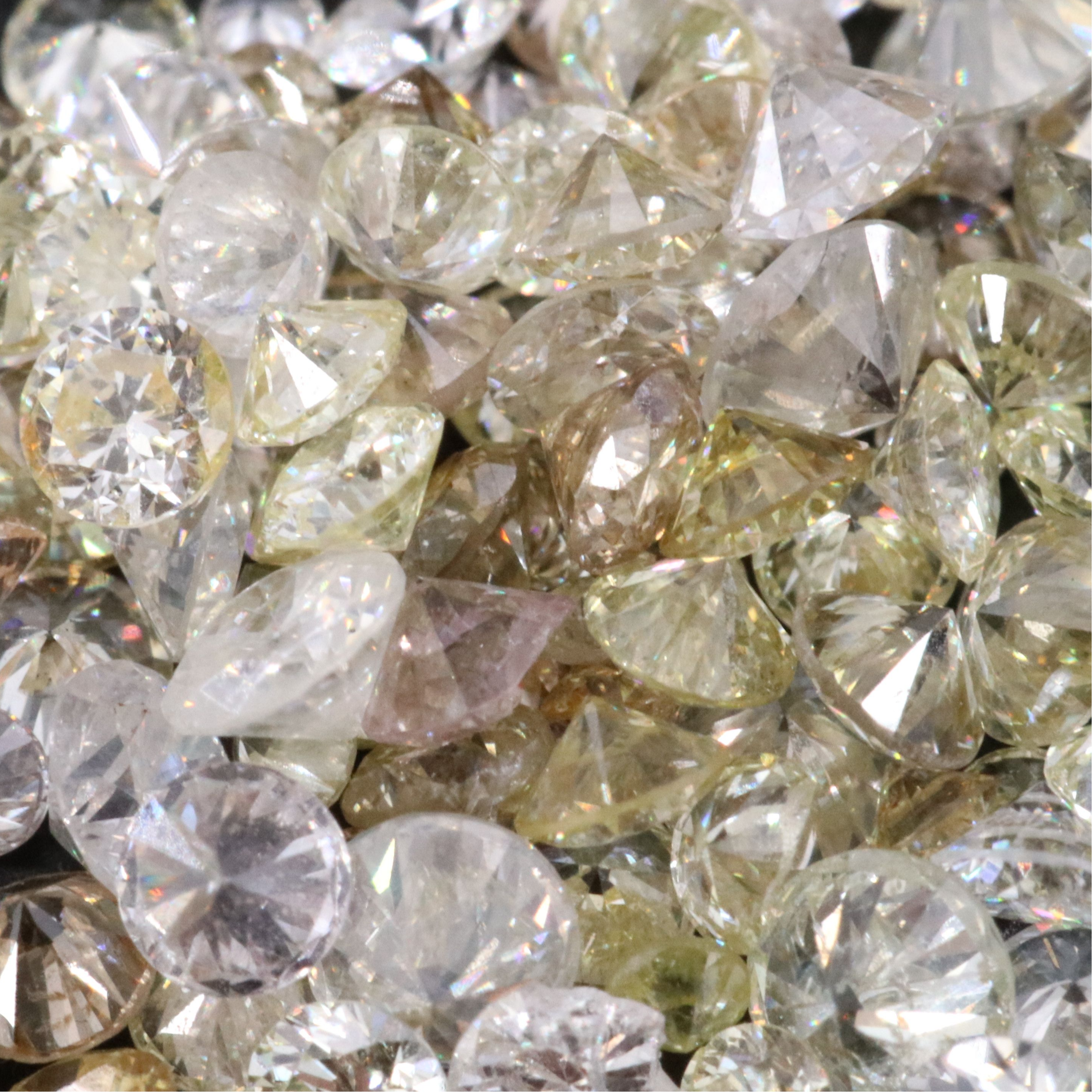 Loose 4.00 CTW Diamond Lot with Fancy Yellow Diamonds