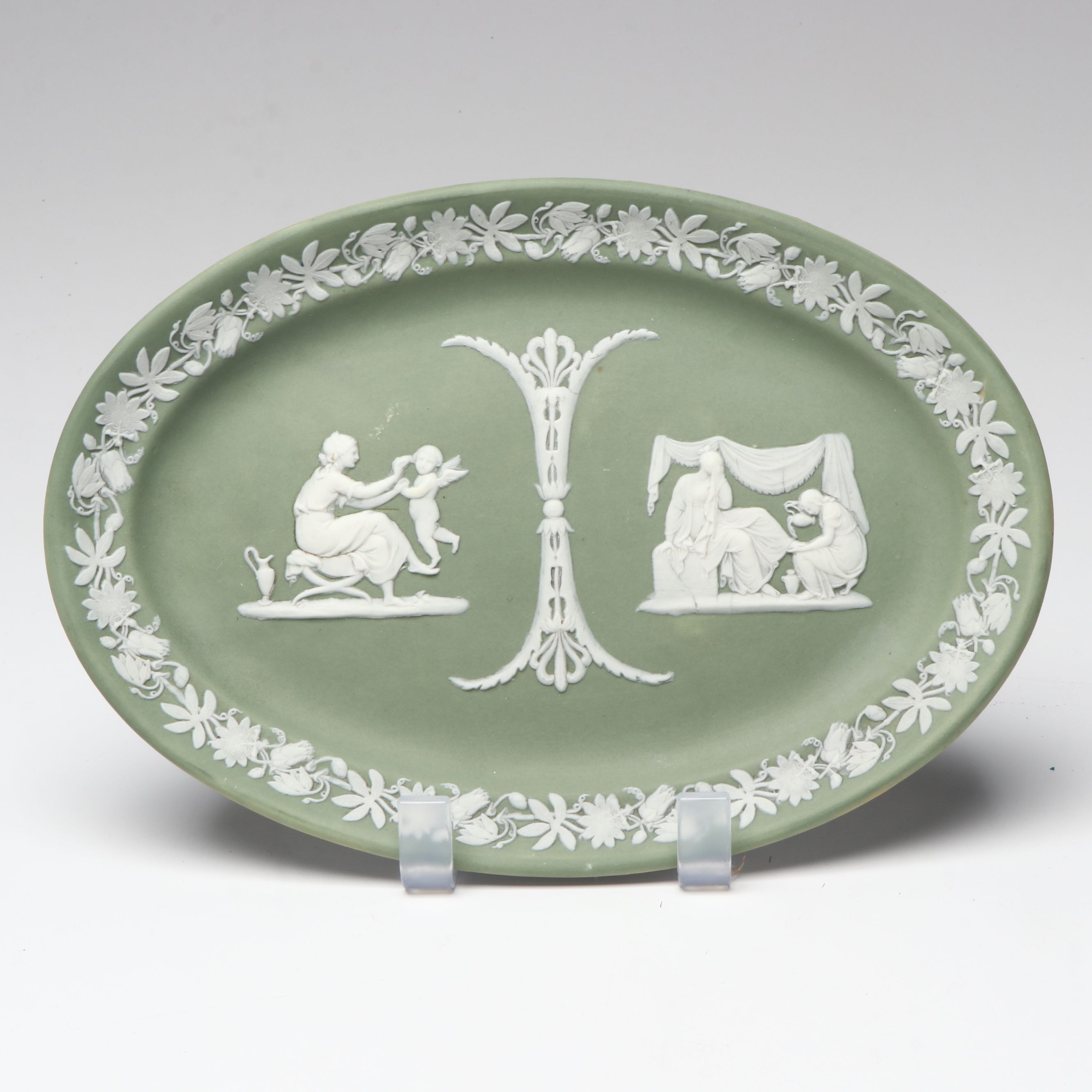Wedgwood Julius Caesar Ashtray and Other English Jasperware Dishes