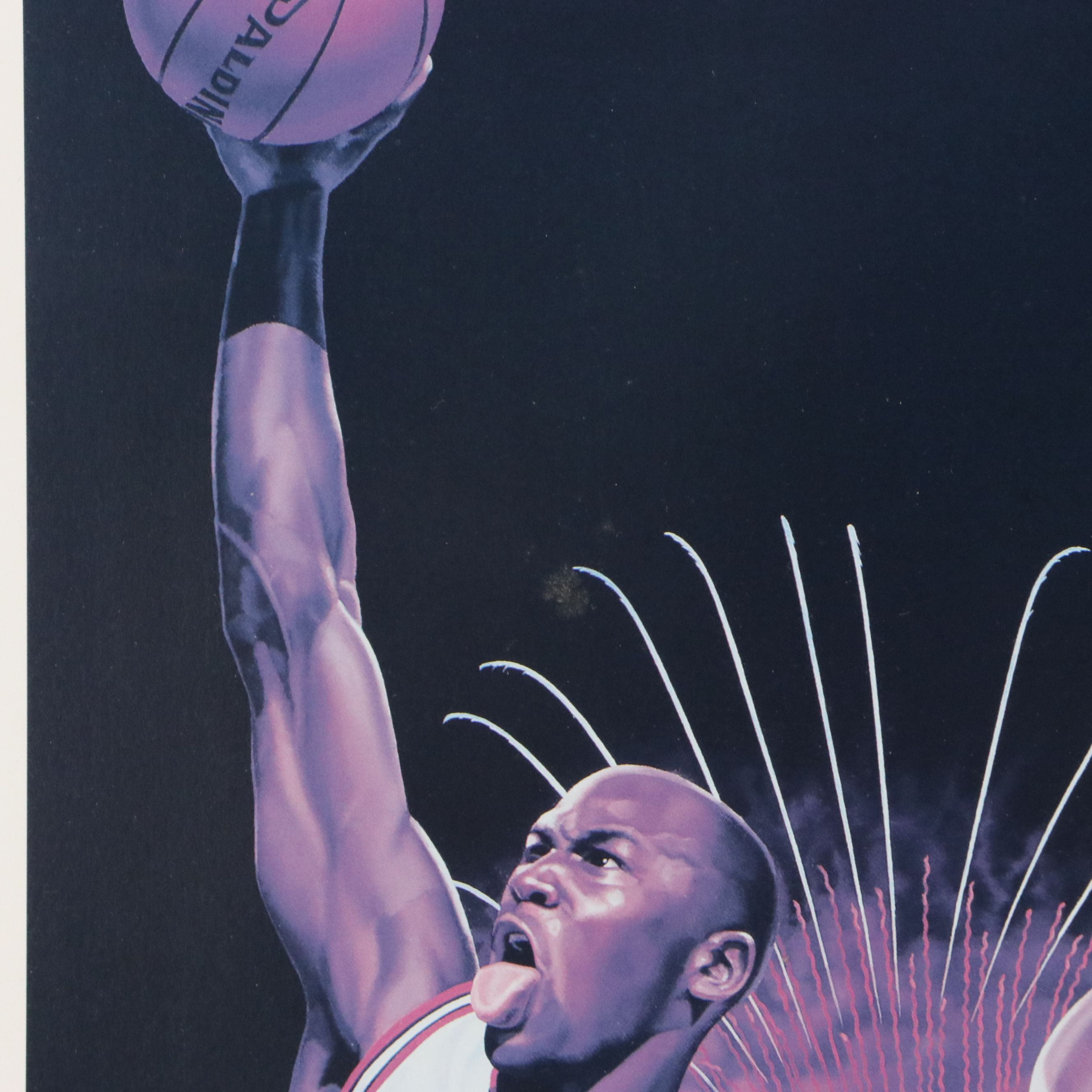 Michael Jordan Signed, Matted and Framed Artwork, JSA