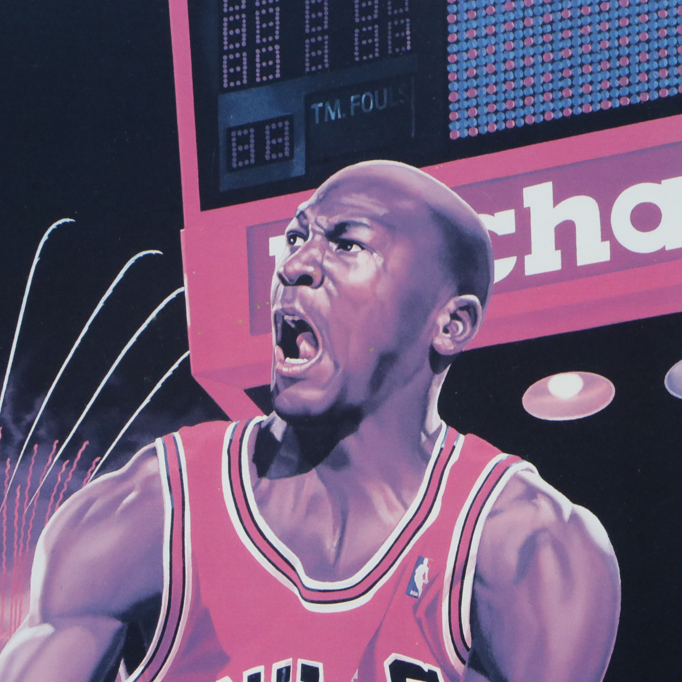 Michael Jordan Signed, Matted and Framed Artwork, JSA
