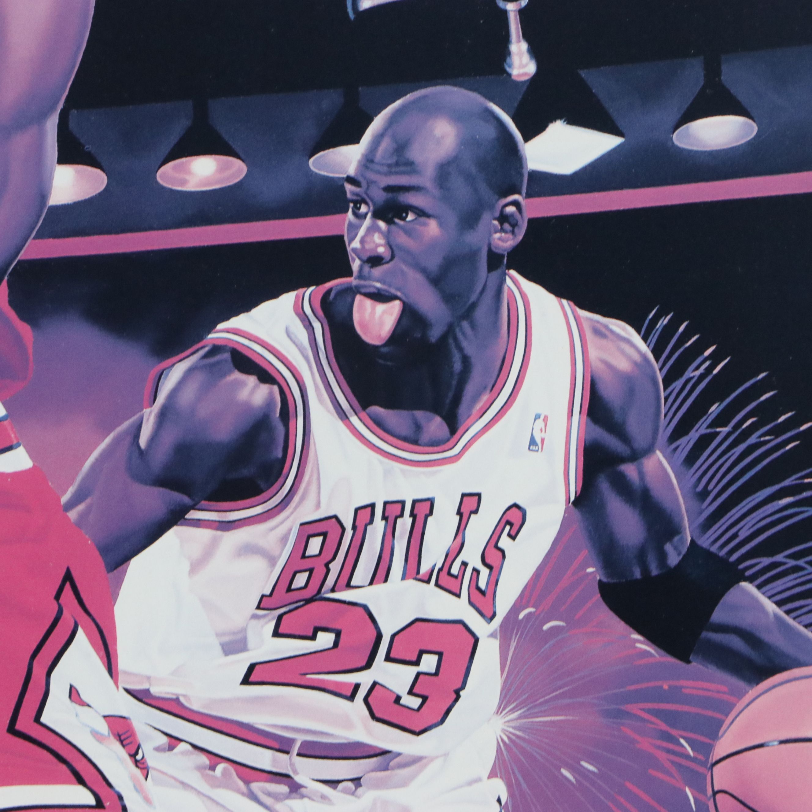 Michael Jordan Signed, Matted and Framed Artwork, JSA