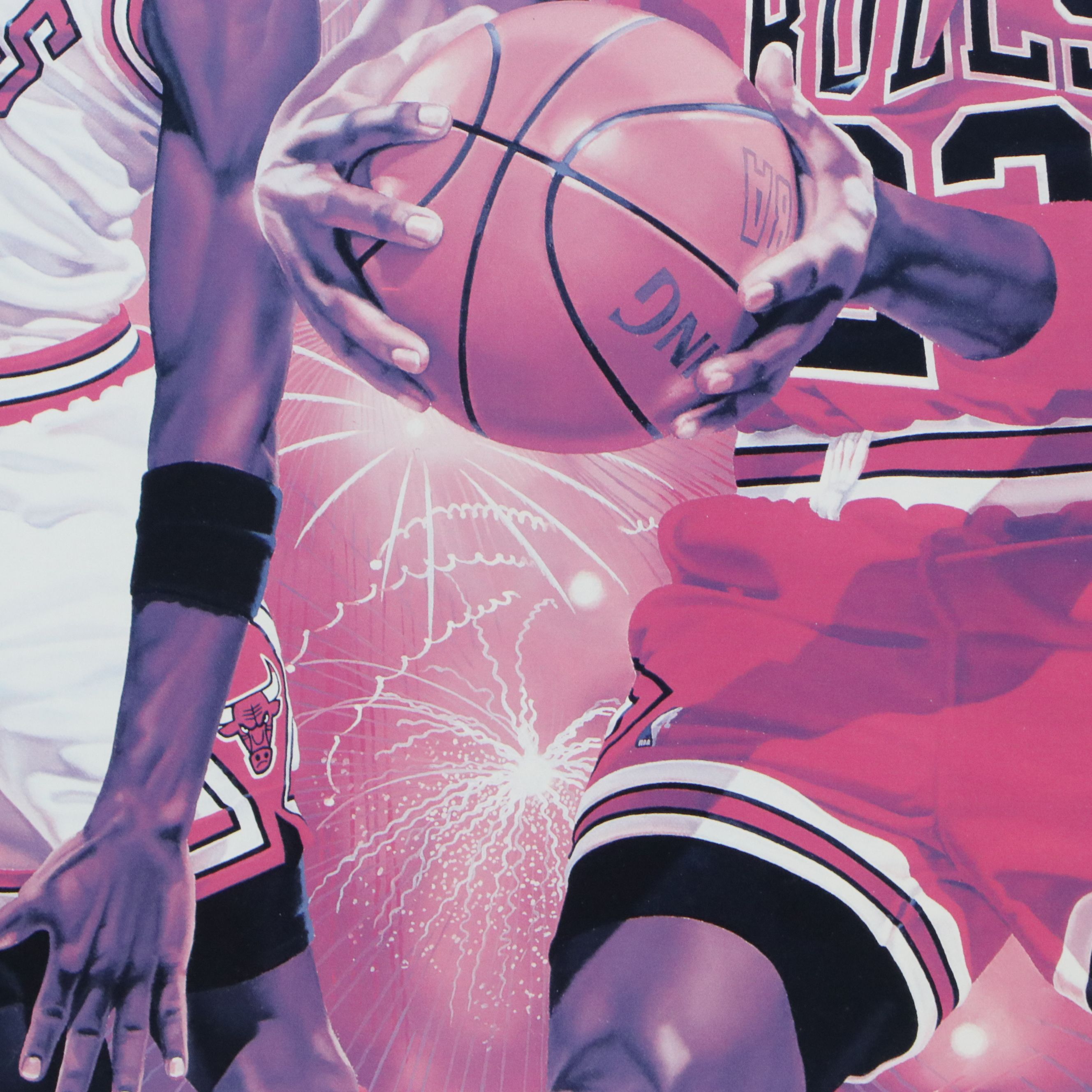 Michael Jordan Signed, Matted and Framed Artwork, JSA