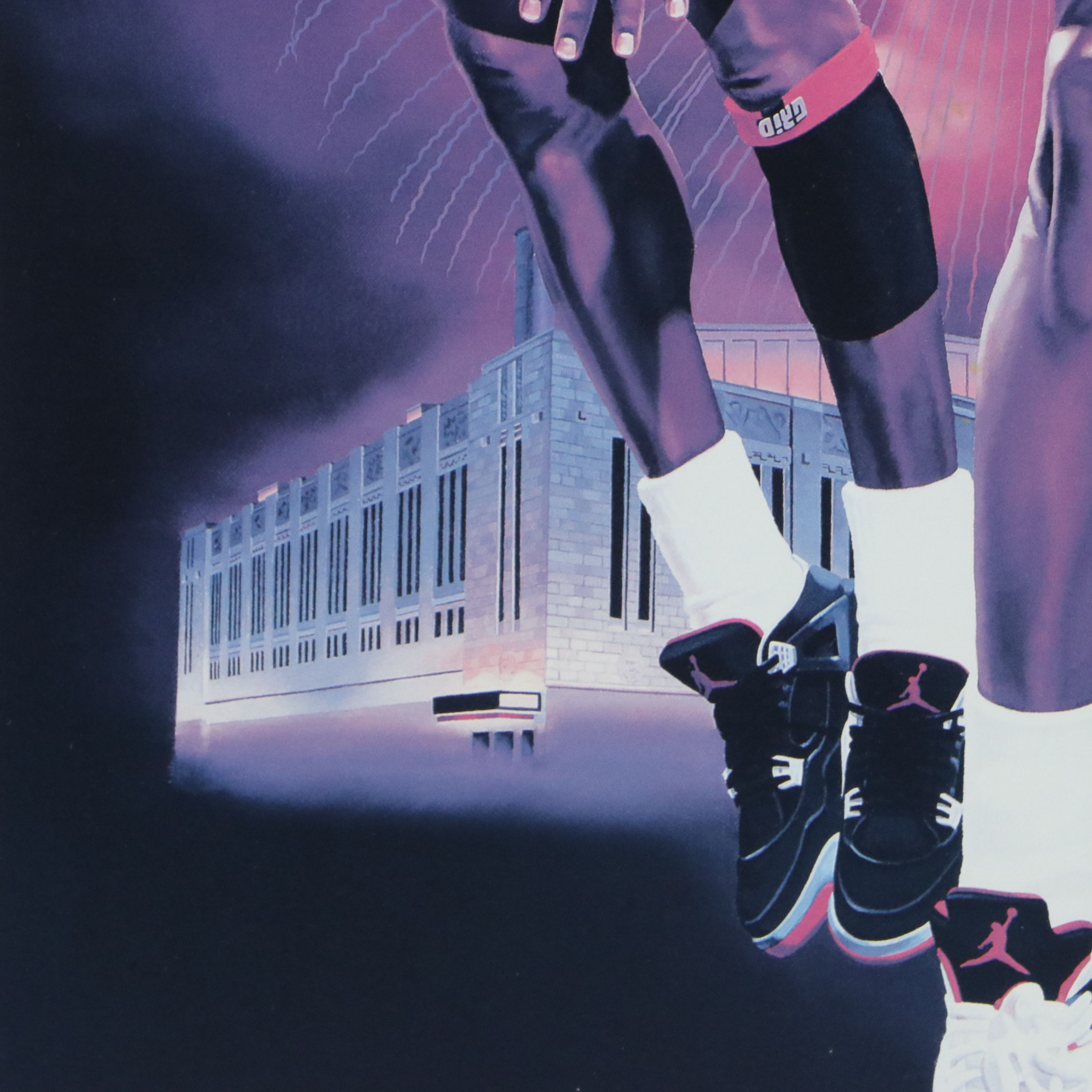 Michael Jordan Signed, Matted and Framed Artwork, JSA