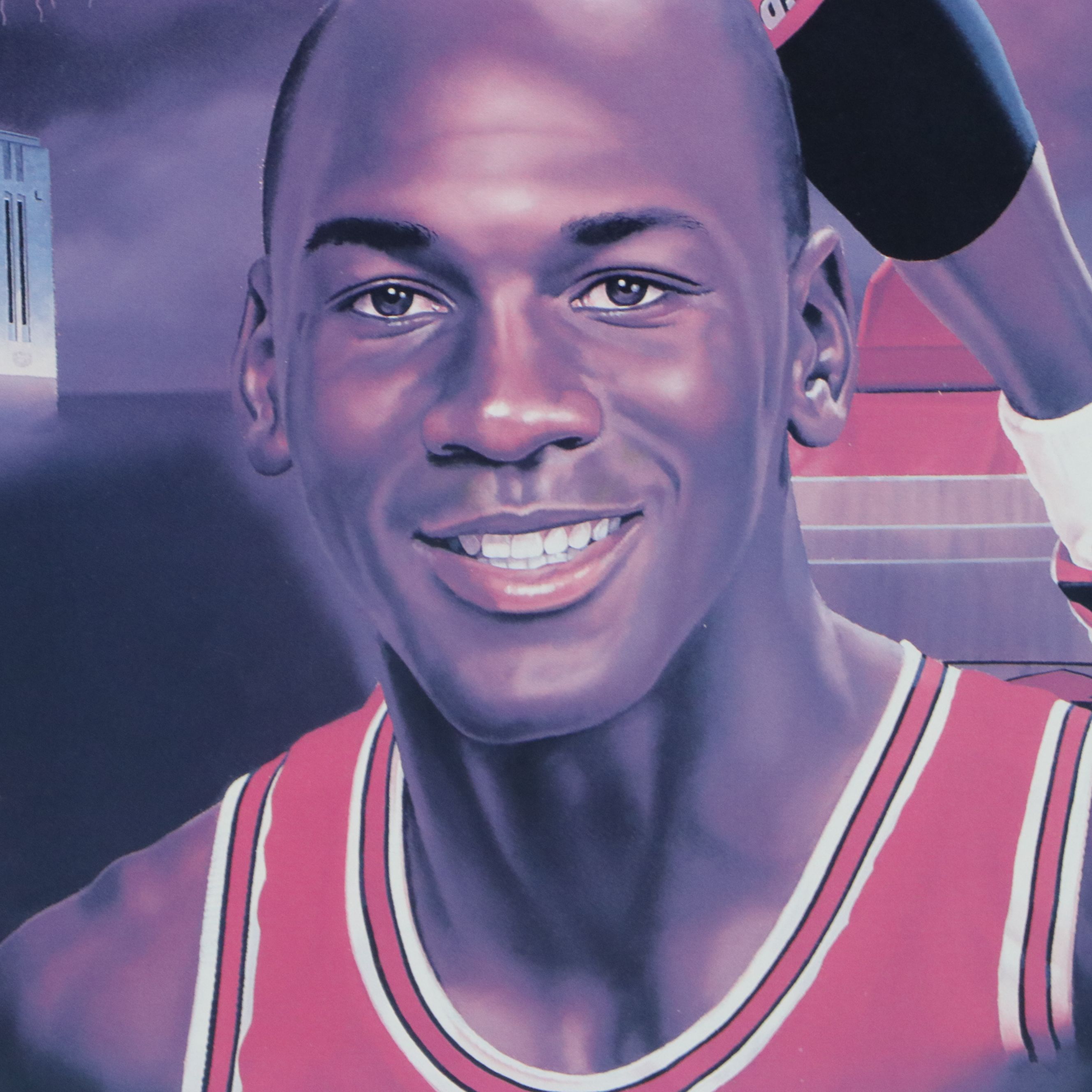 Michael Jordan Signed, Matted and Framed Artwork, JSA