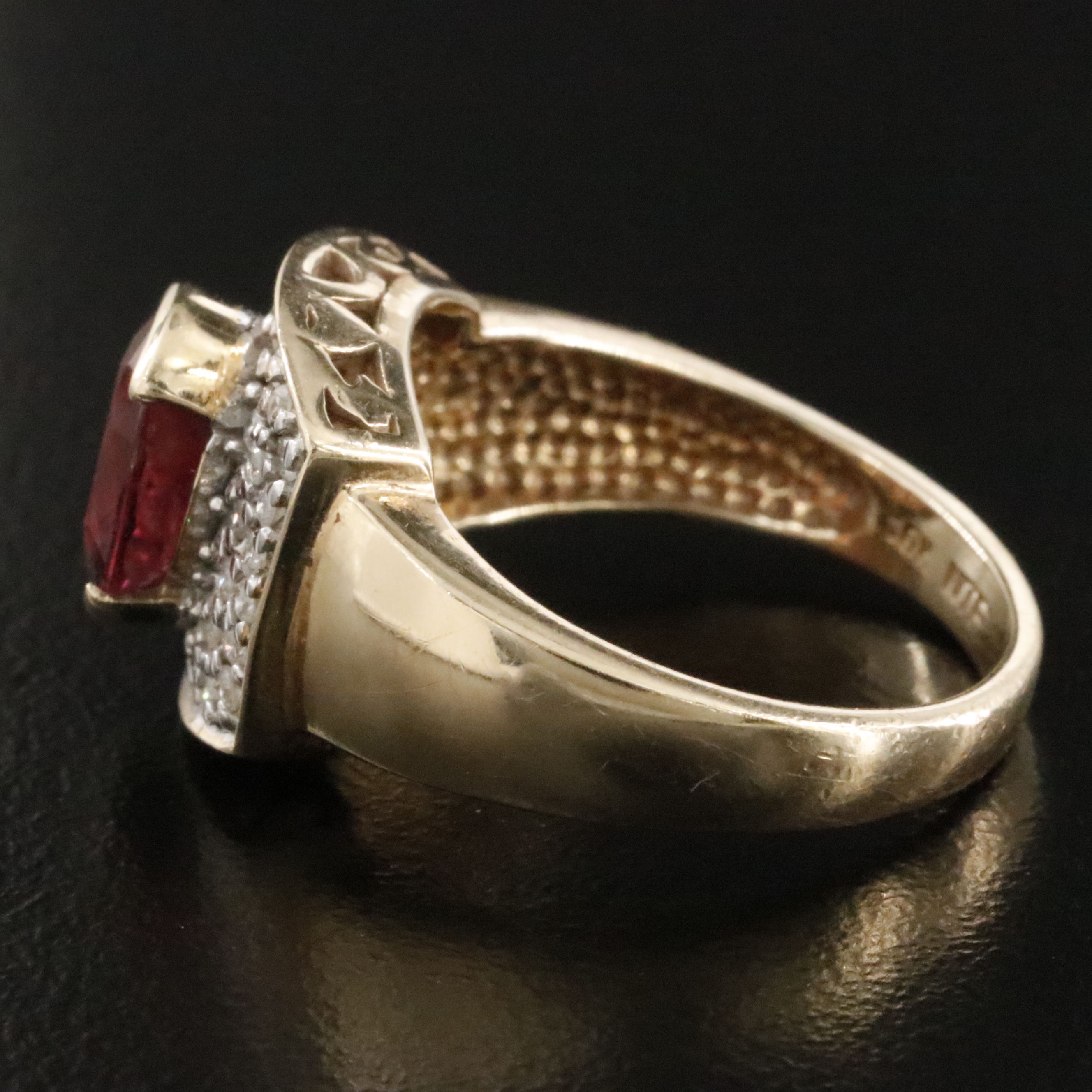 10K Tourmaline and Diamond Ring