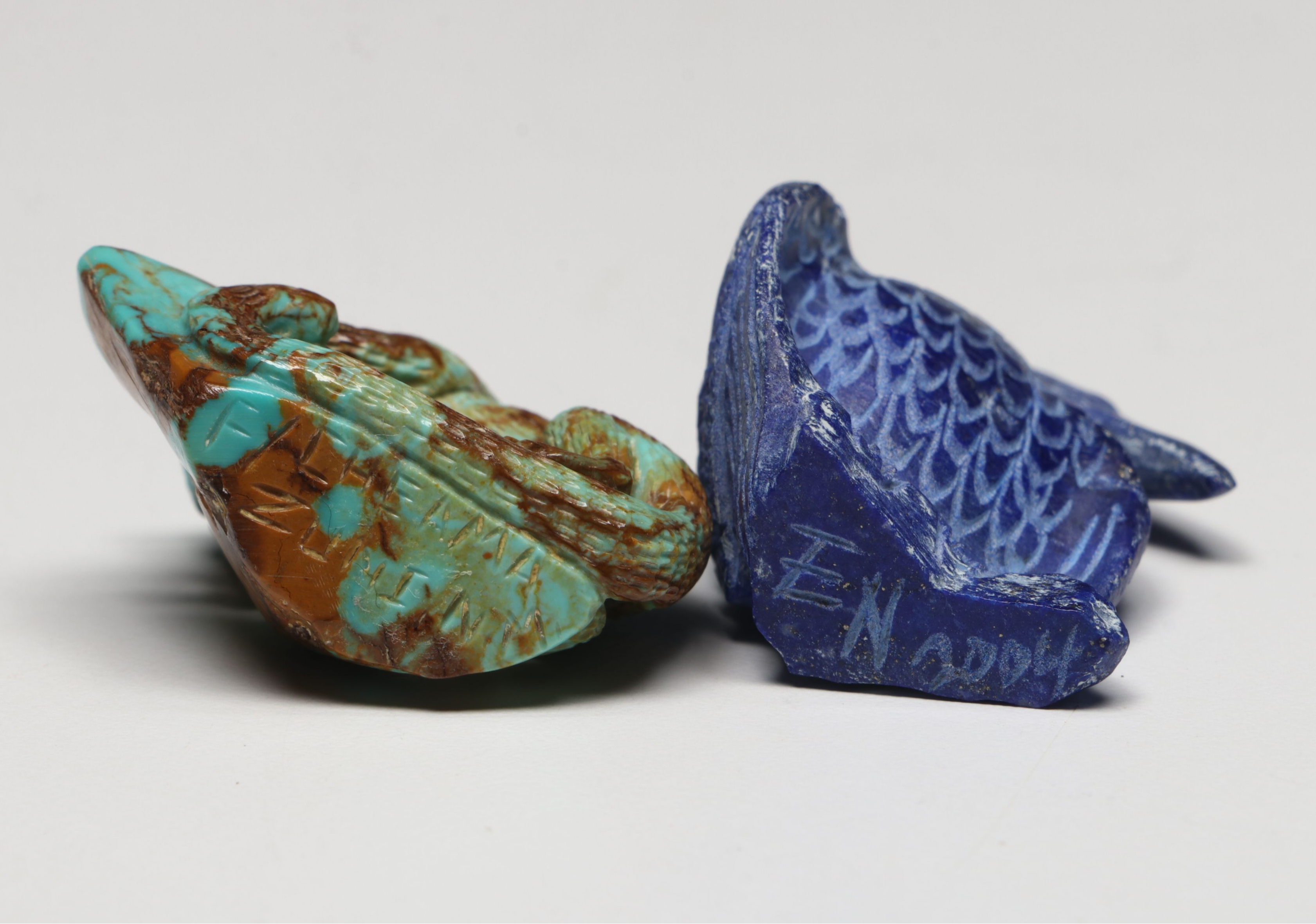 Pernell Laate, Fabian Cheama, Lance Cheama with Other Carved Zuni Fetishes