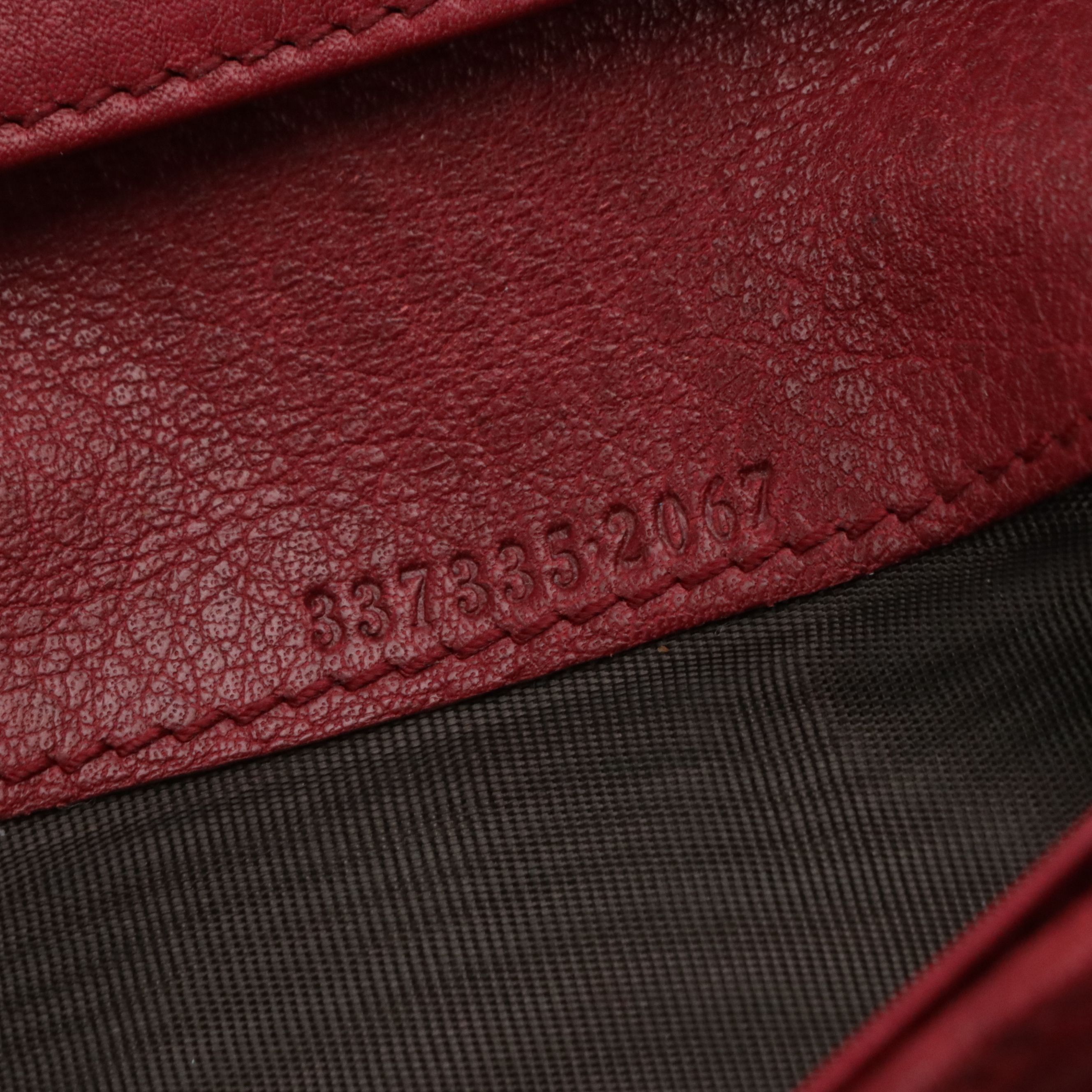 Gucci GG Flap Continental Wallet in Red Calfskin Leather, With Box