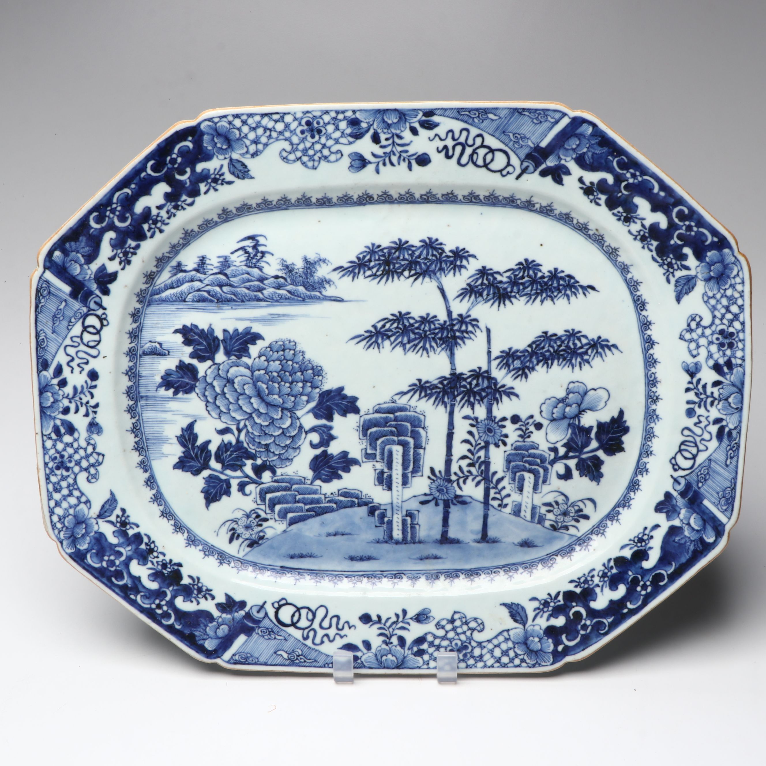 Chinese Qianlong Blue and White Porcelain Platters