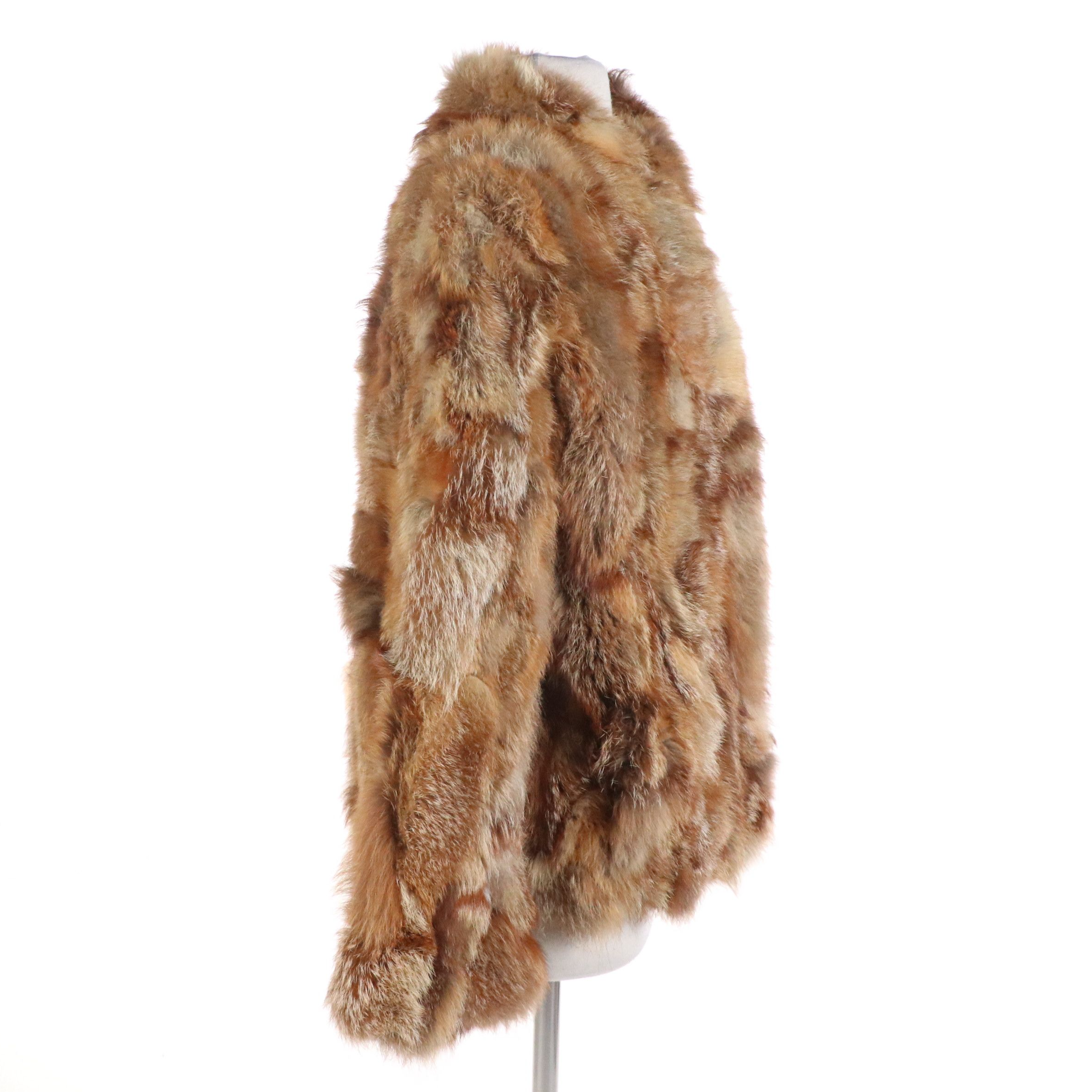 Sectioned Coyote Fur Jacket