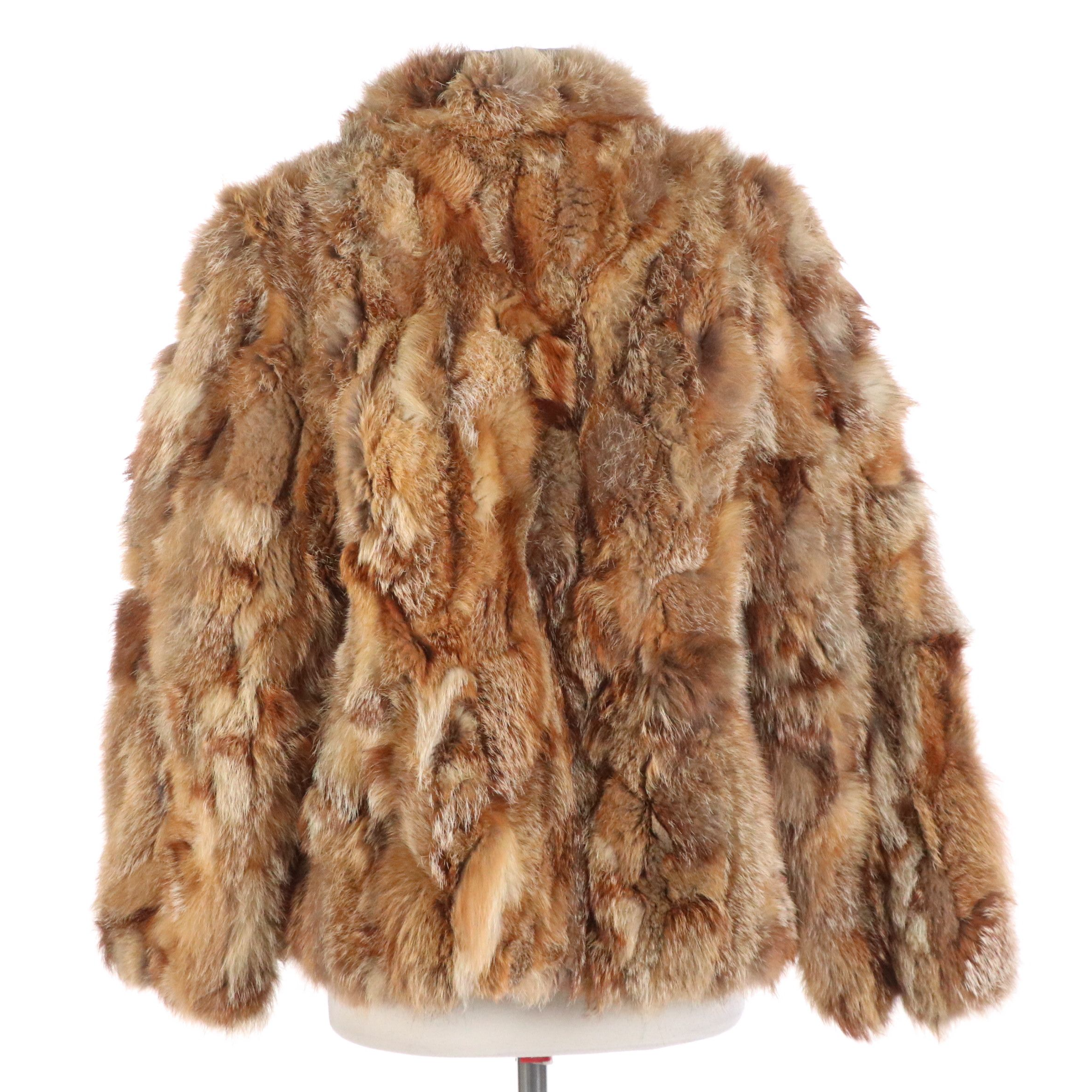 Sectioned Coyote Fur Jacket
