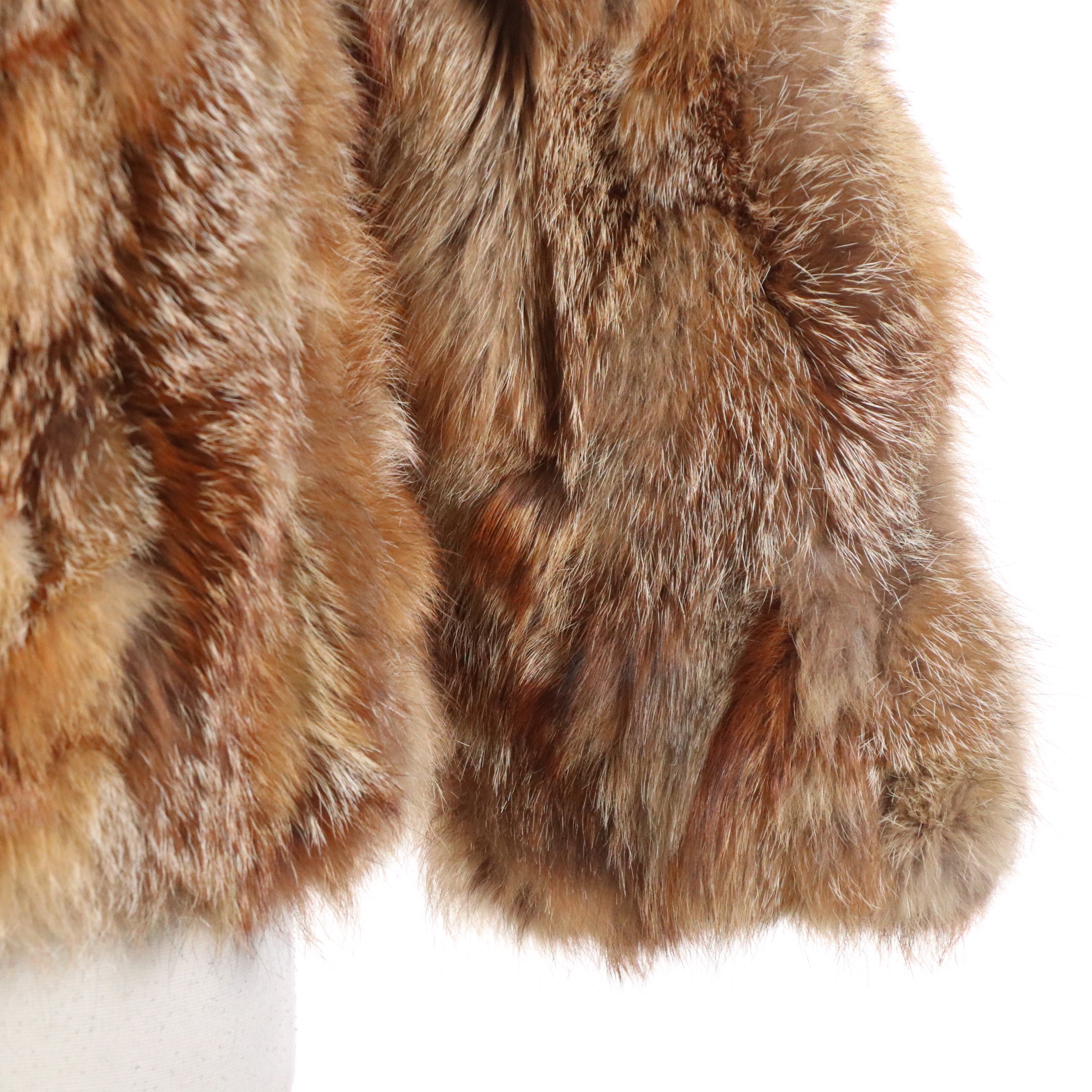Sectioned Coyote Fur Jacket