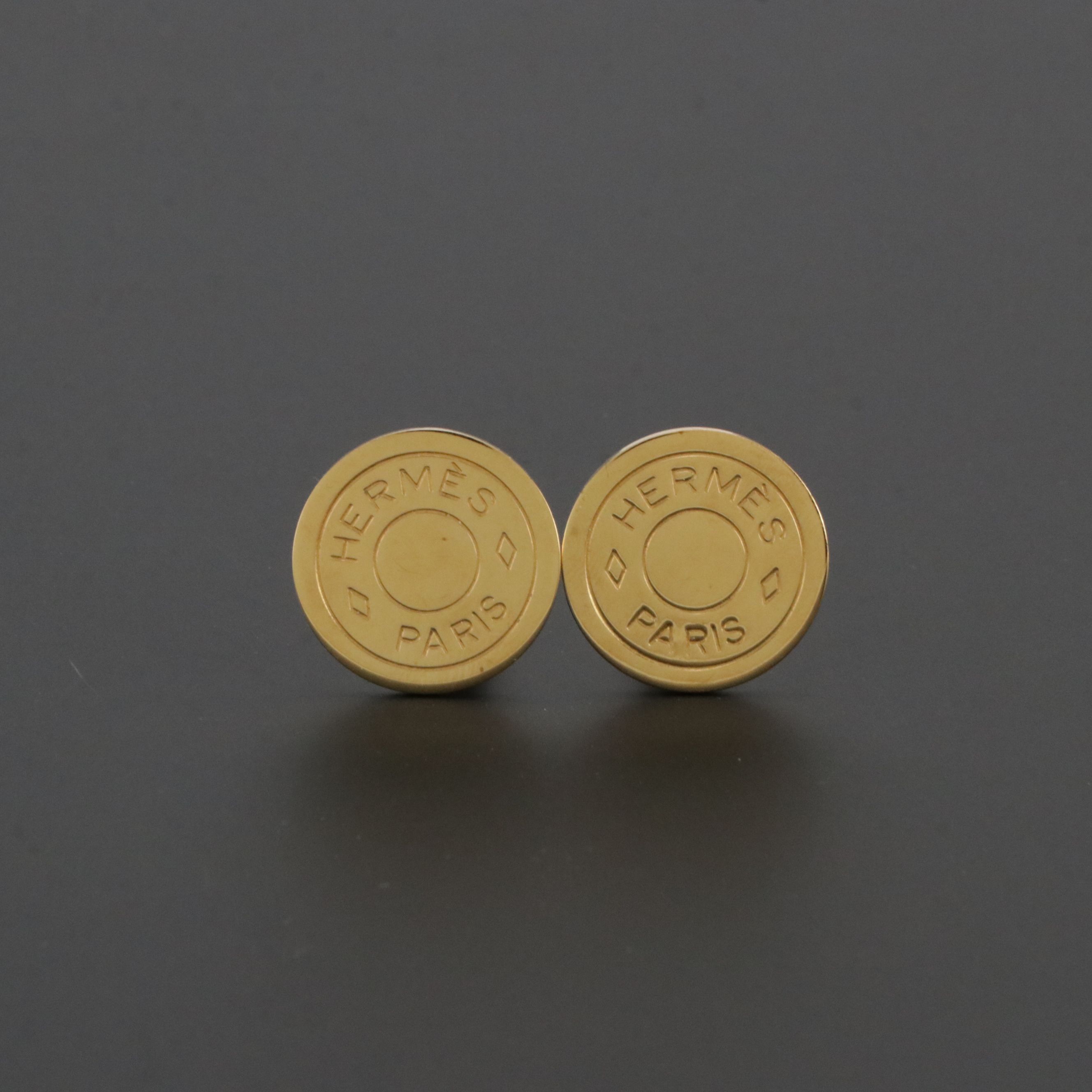 Hermès Clou de Selle Clip Earrings in Box