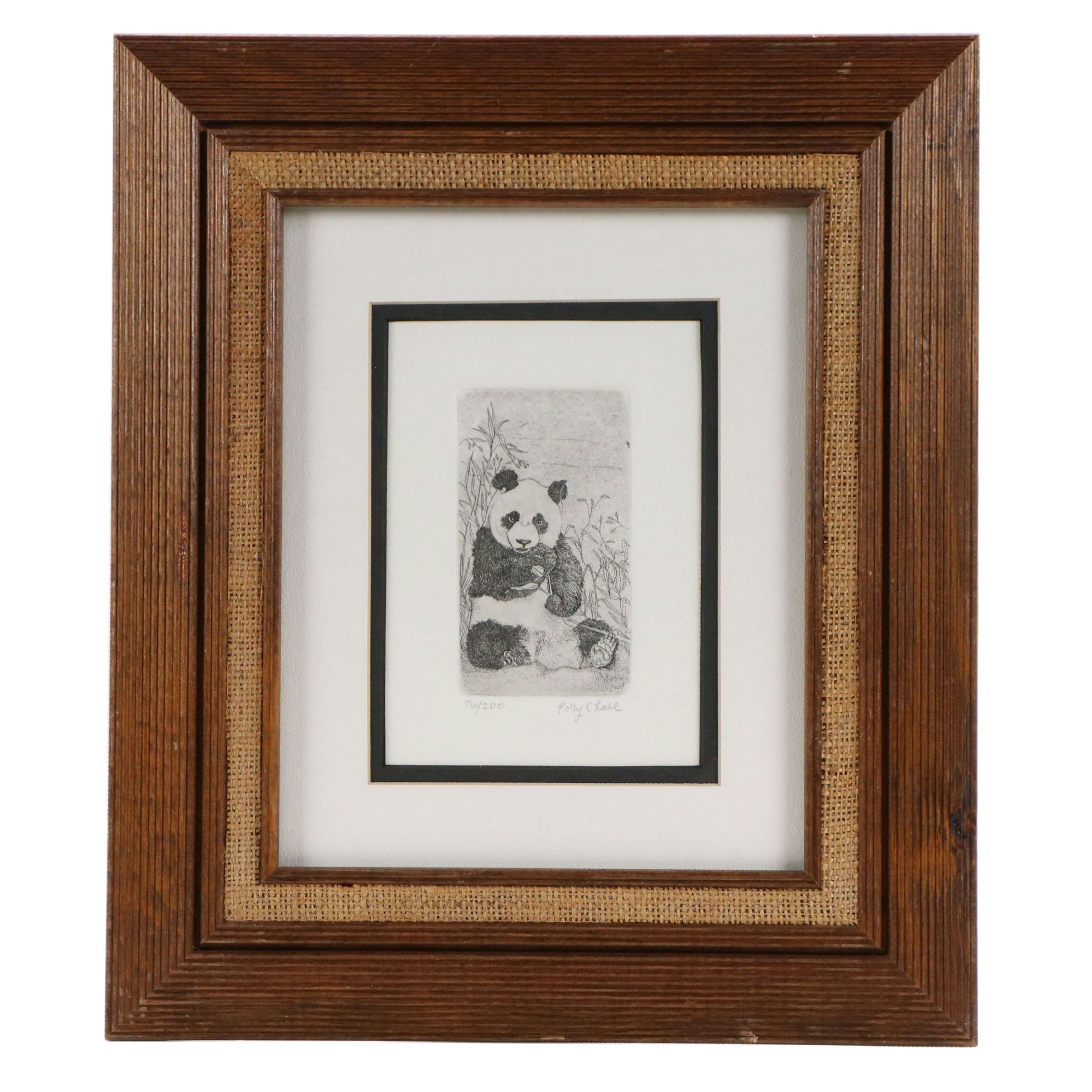 Polly Chase Etching "Panda Bear"