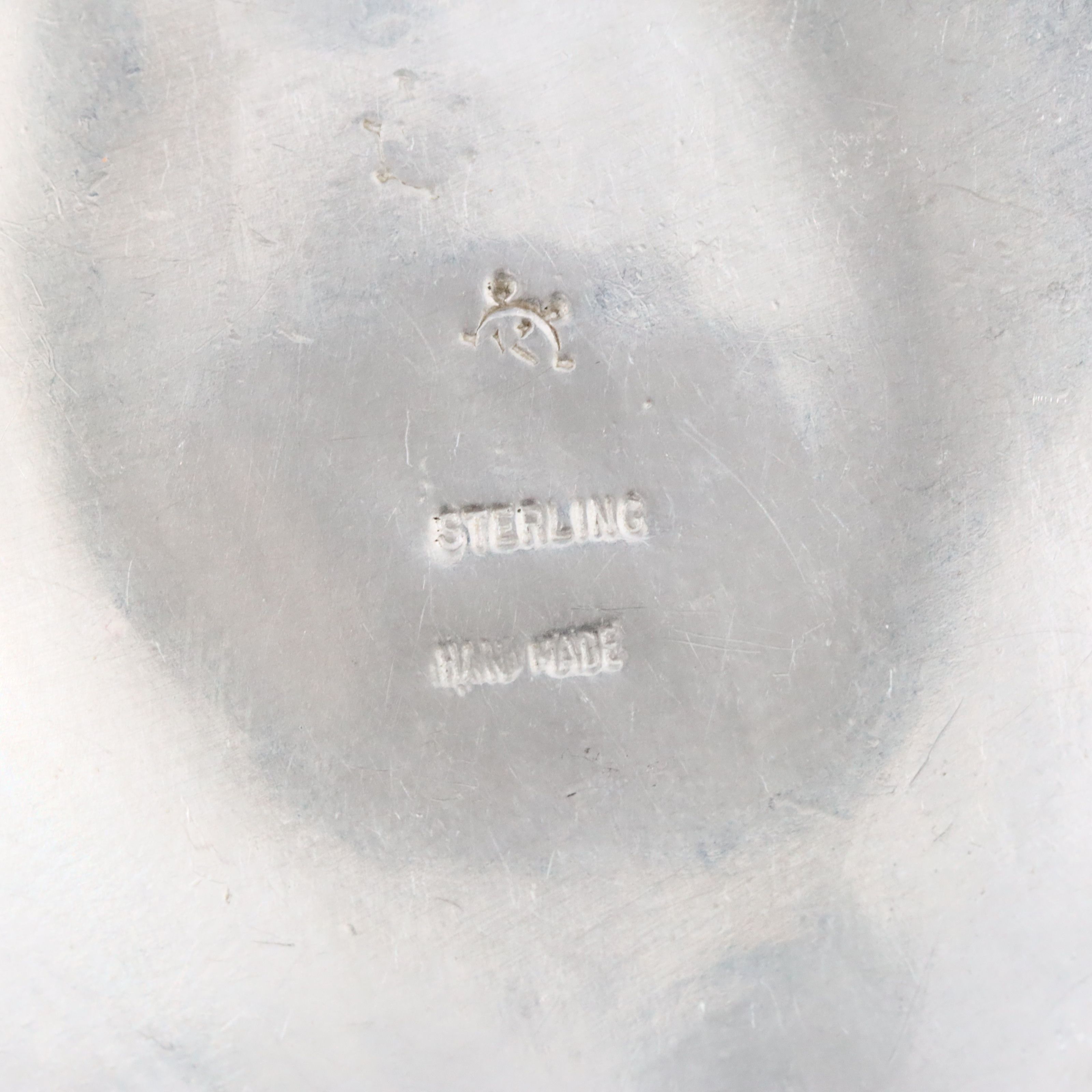 Sterling Artist Signed Pearl and Malachite Triple Strand Necklace