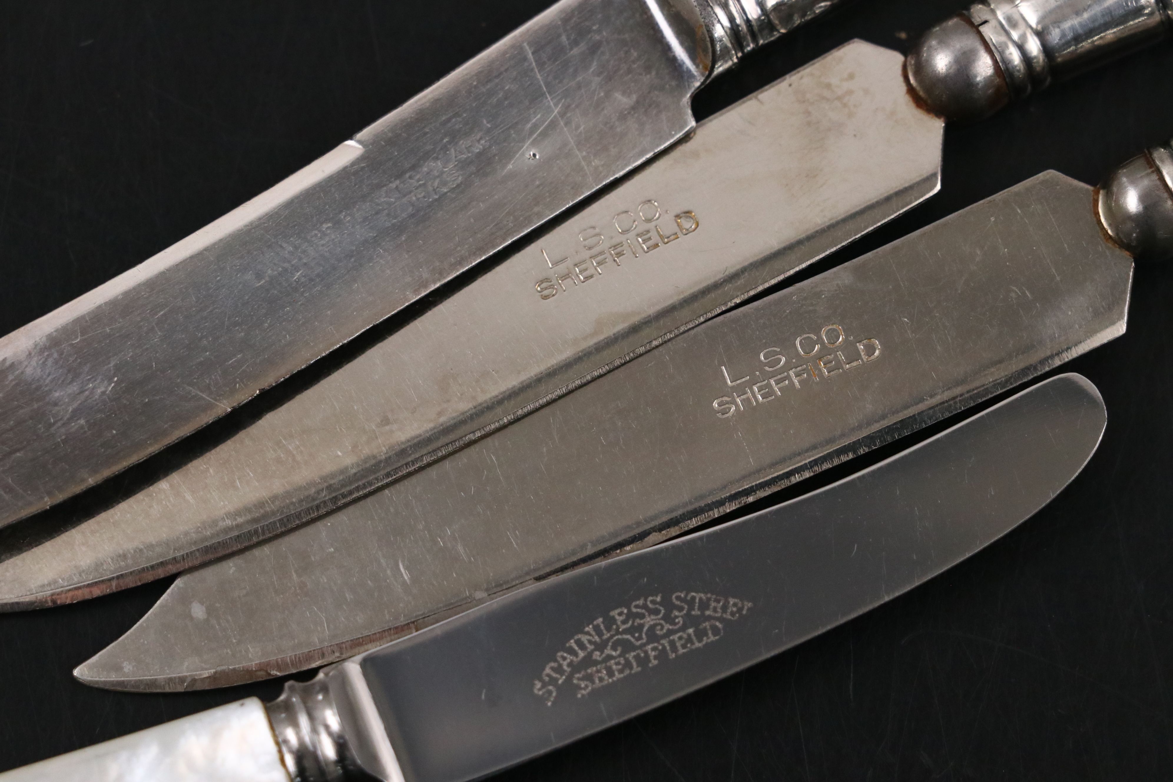 Mother-of-Pearl Handled Flatware and Coin Purses