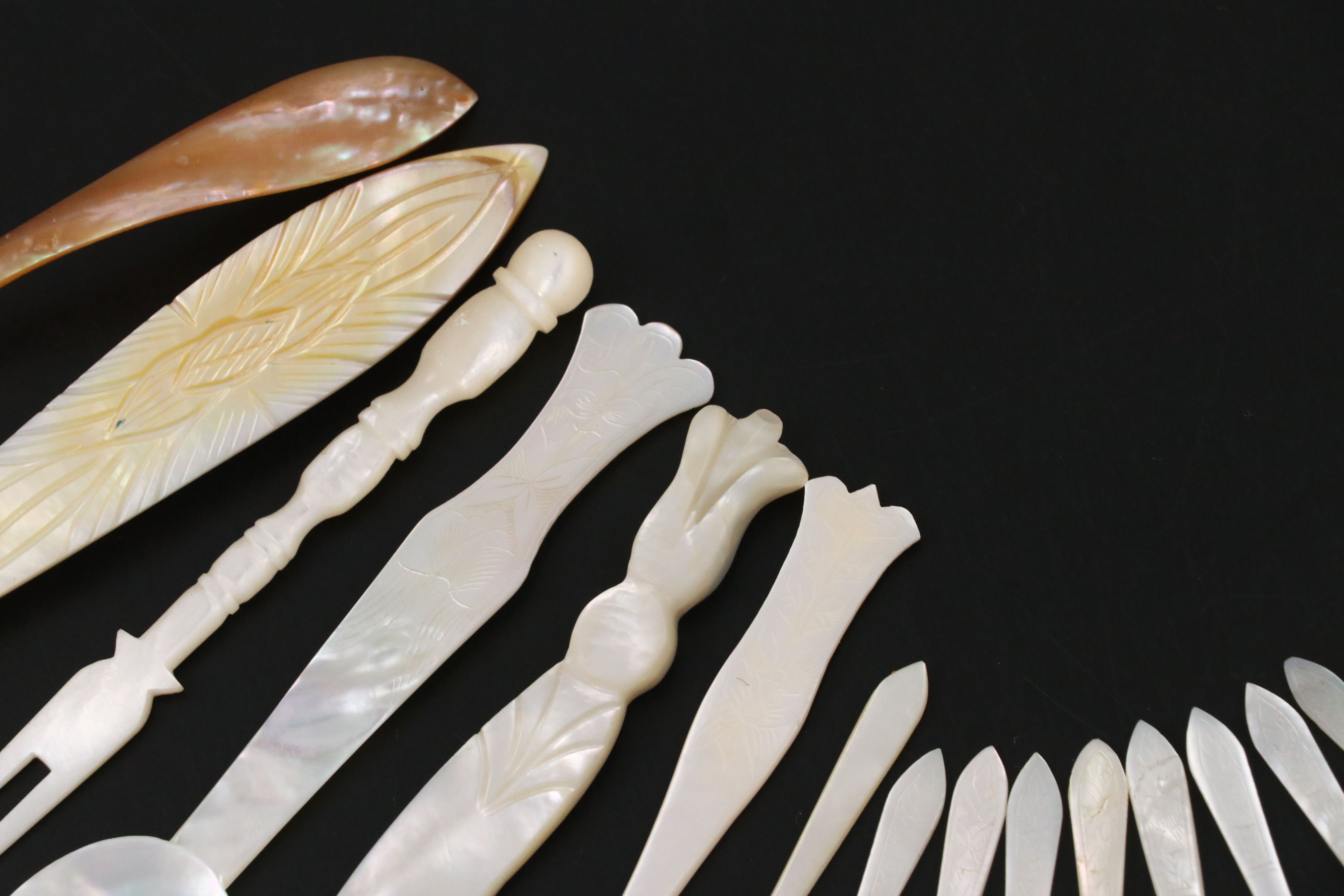 Mother-of-Pearl Handled Flatware and Coin Purses