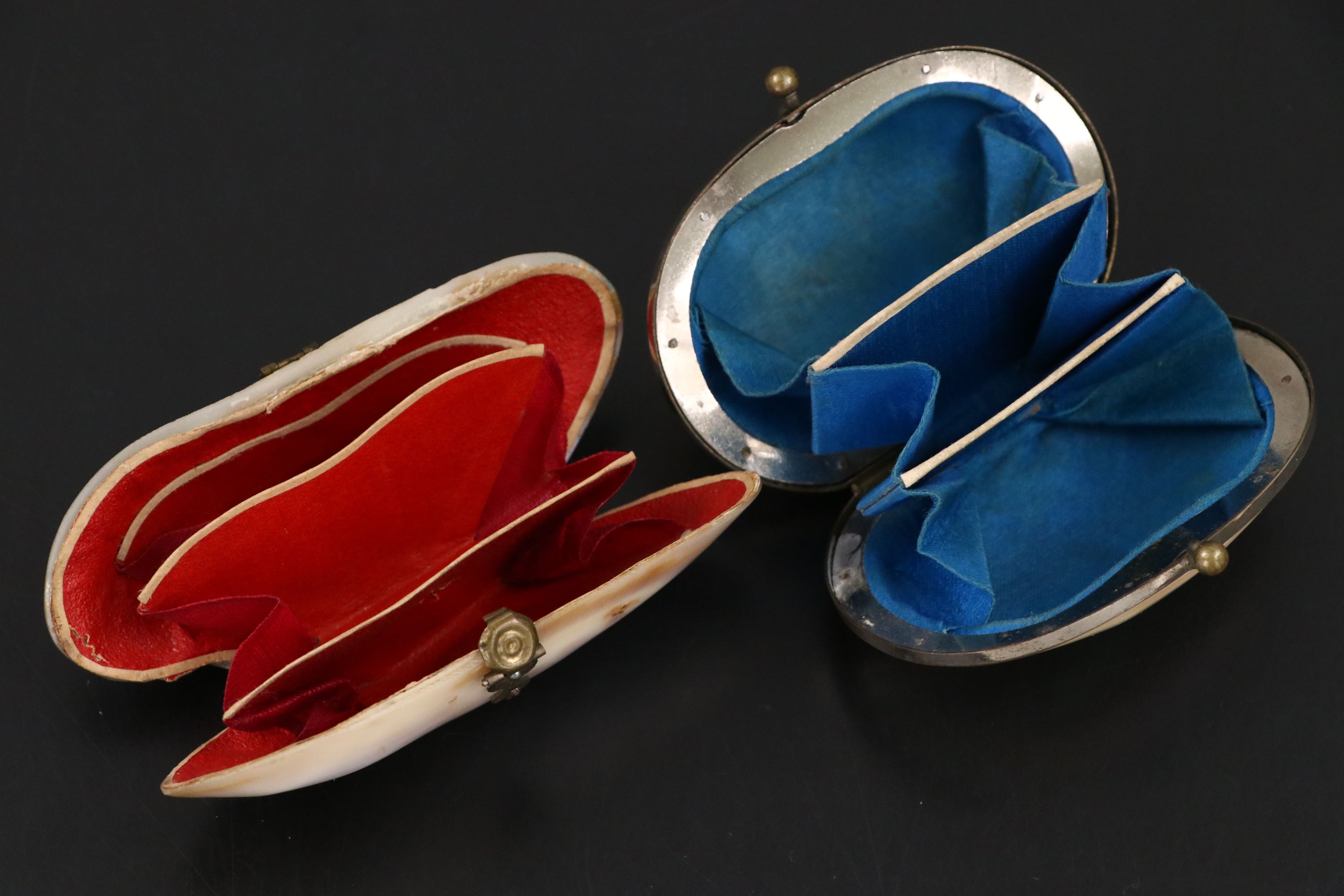 Mother-of-Pearl Handled Flatware and Coin Purses