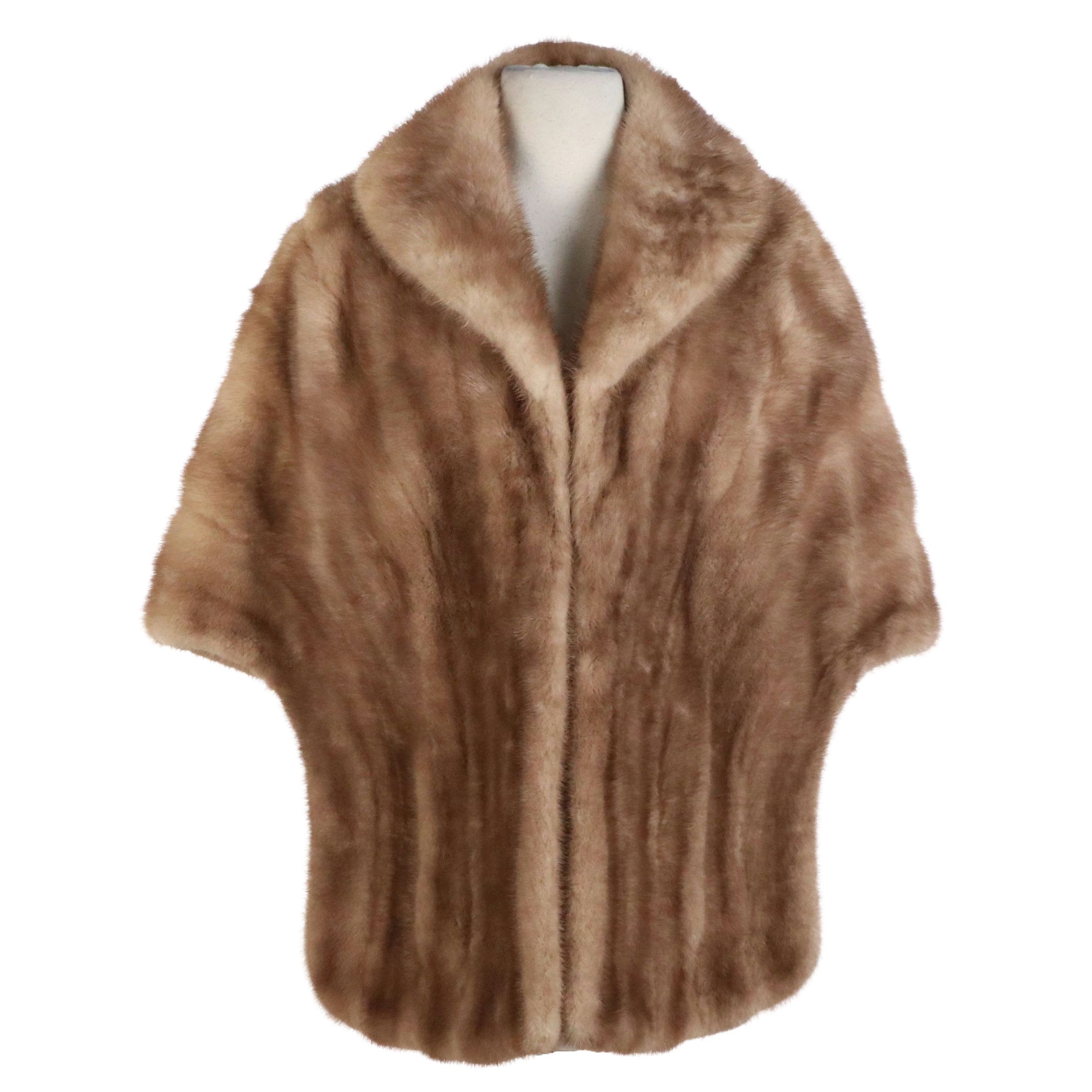 Collared Mink Fur Shawl From Fettner Friedman Furs
