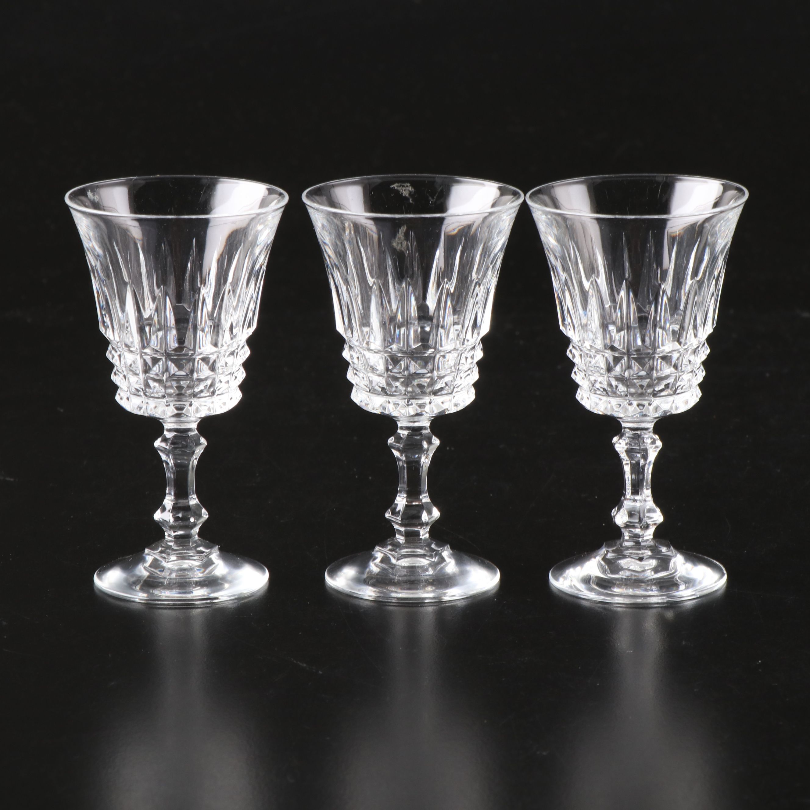Cristal d'Arques-Durand Crystal and Other Sherry and Cordial Glasses