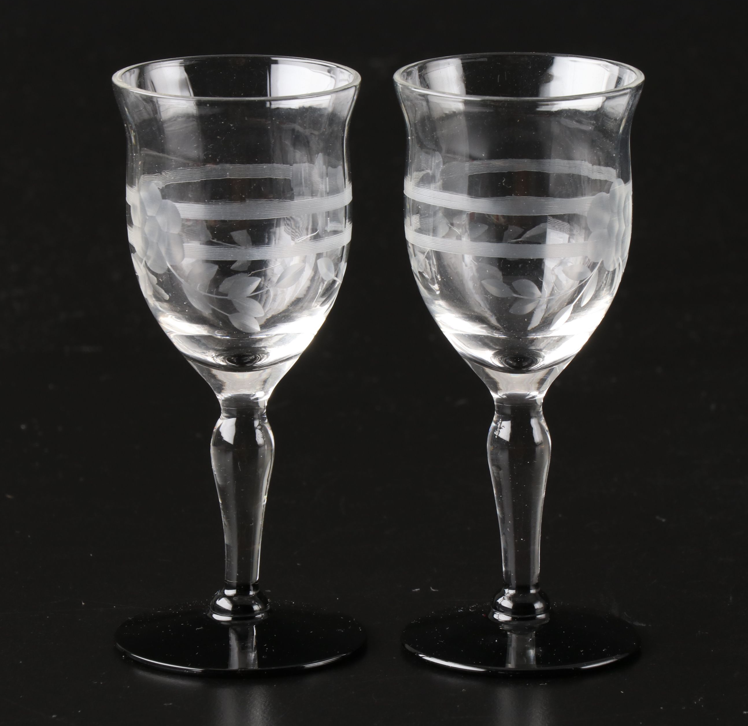 Cristal d'Arques-Durand Crystal and Other Sherry and Cordial Glasses