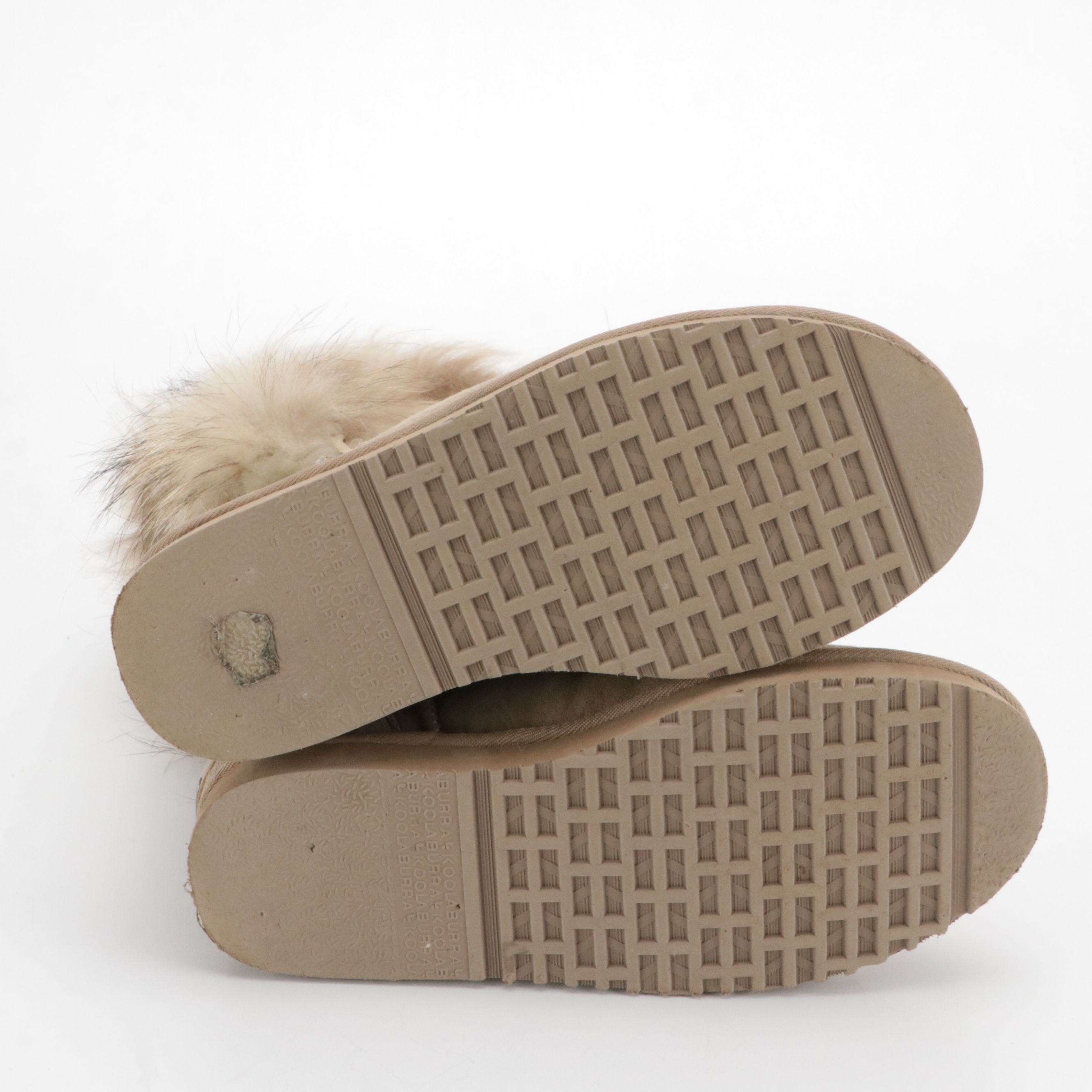 Koolaburra "Trishka" Dyed Fox Fur and Sheepskin Boots, With Box